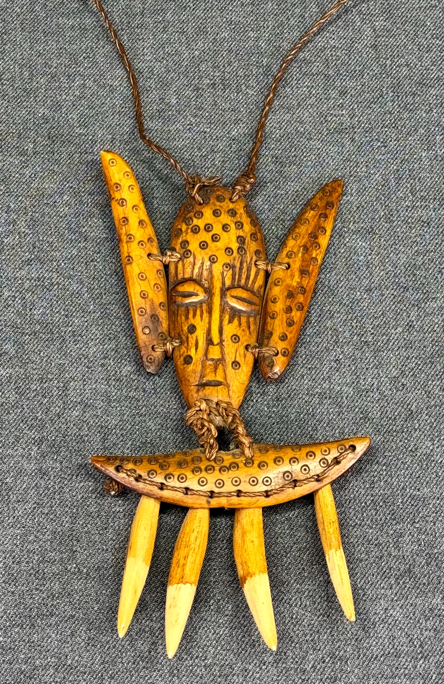 African Lega DRC Necklace.: IN HOUSE FLAT SHIPPING & HANDLING COST WITHIN ALL THE U.S. : 10. To bypass LiveShipping, and use our In-House shipping service for 10 or shipping combined for multiple lots, please select “Arrange Y