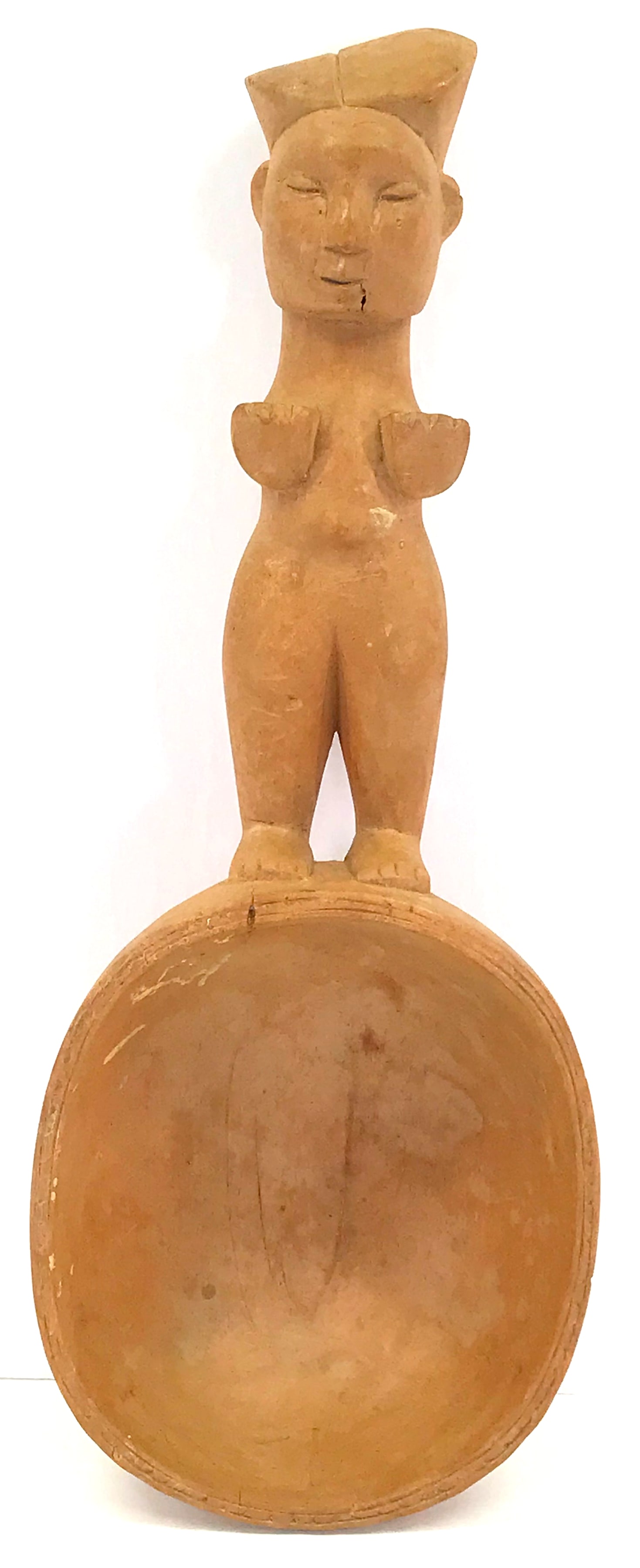 African Ibibio Nigeria Carved Wood Ladle (1 of 8)