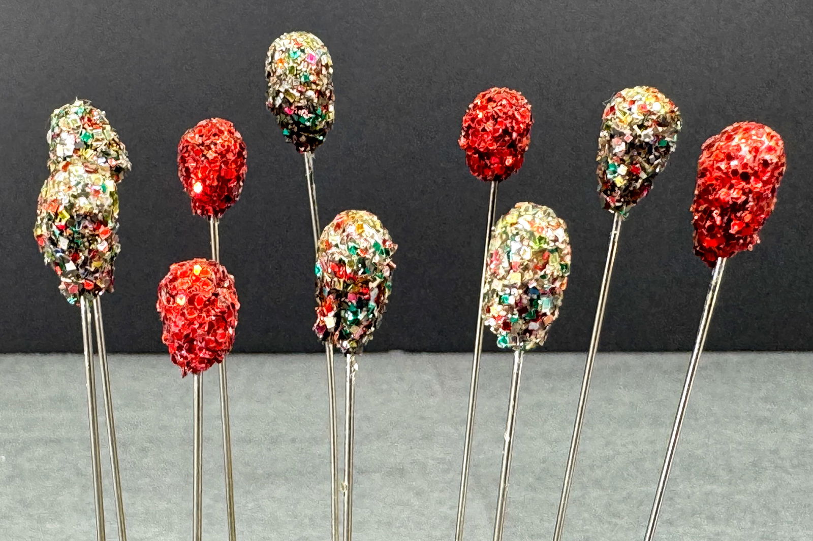 Vintage assorted glitter beads hat pins hatpins . Lot of 10: IN HOUSE FLAT SHIPPING & HANDLING COST WITHIN ALL THE U.S. : 7 To bypass LiveShipping, and use our In-House shipping service for 7 or shipping combined for multiple lots, please select “Arrange Your