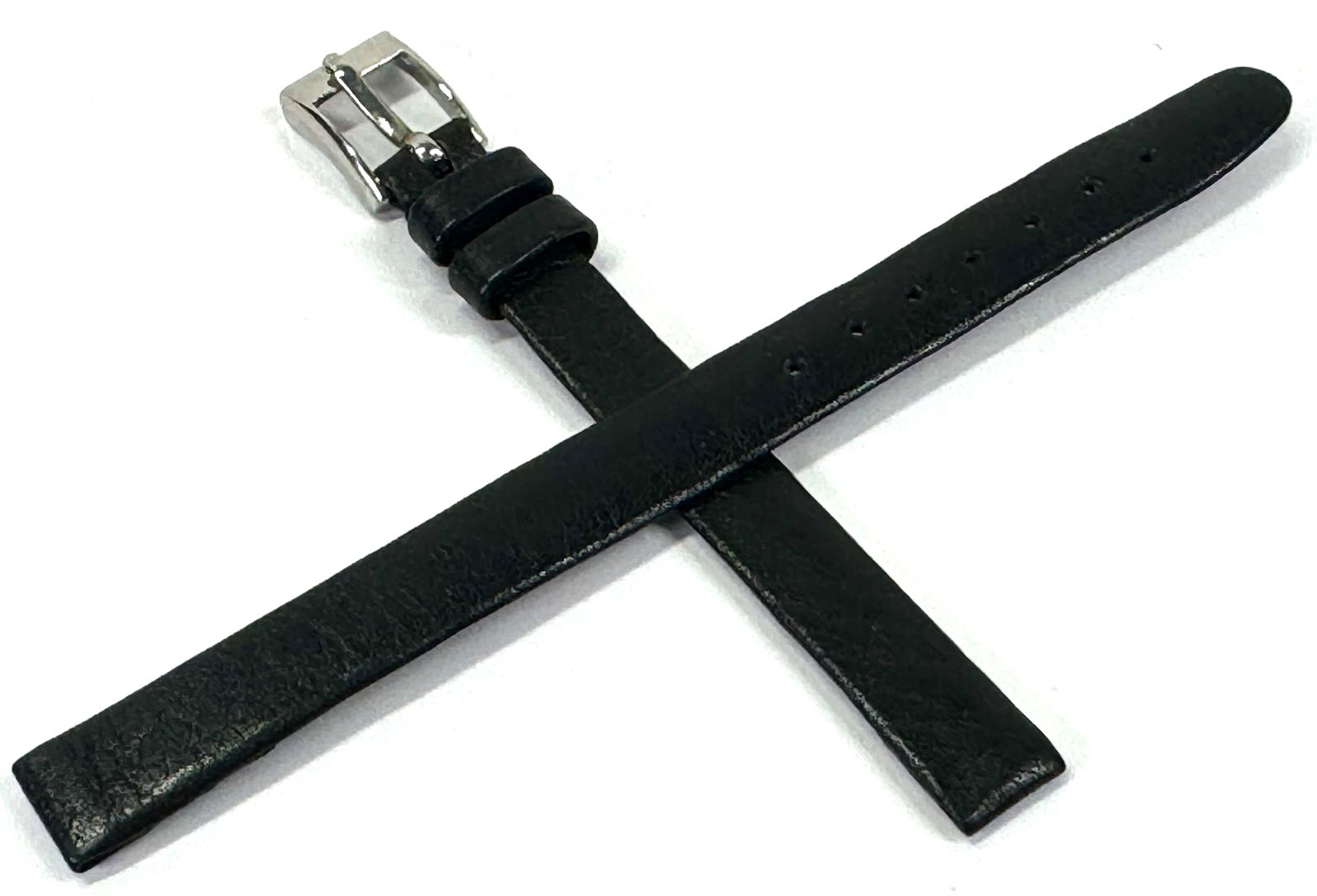 Vintage Spritzer + Fuhrmann Inox buckle black leather women??s watch strap band. Unused.: IN HOUSE FLAT SHIPPING & HANDLING COST WITHIN ALL THE U.S. : 7 To bypass LiveShipping, and use our In-House shipping service for 7 or shipping combined for multiple lots, please select “Arrange Your