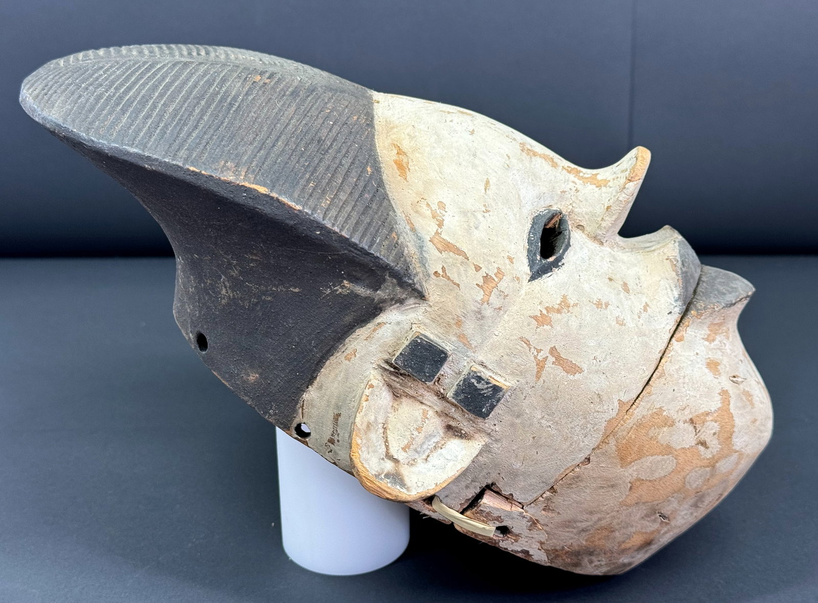 African Ogoni Nigeria Elu Articulated Jaw Mask. - 3