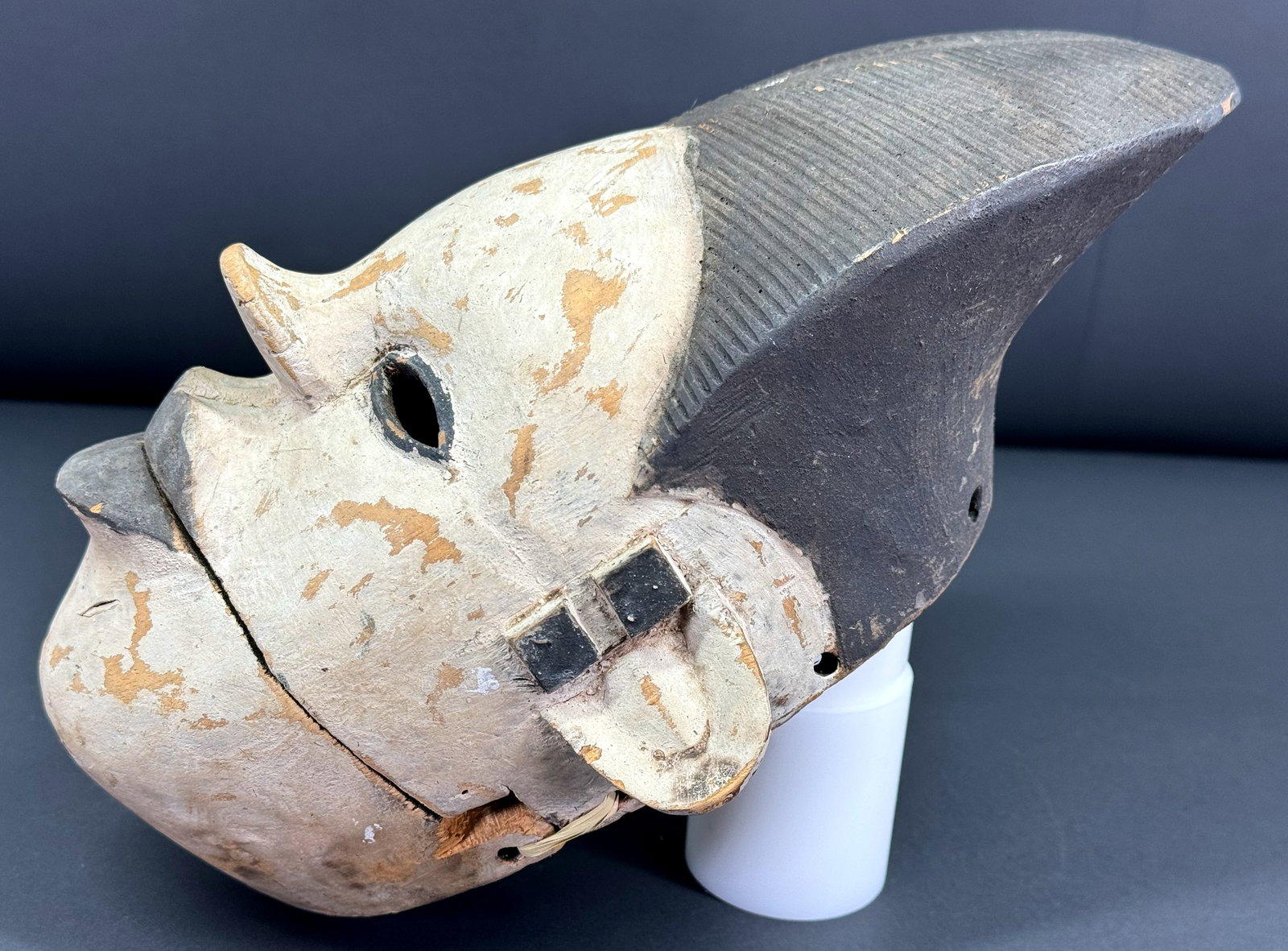 African Ogoni Nigeria Elu Articulated Jaw Mask. - 5