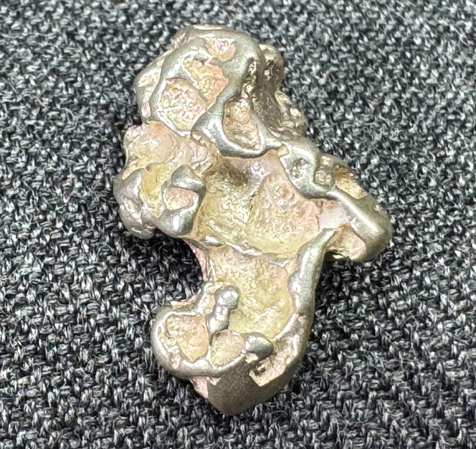 Vintage sterling silver meteorite shaped charm pendant *a (1 of 6)