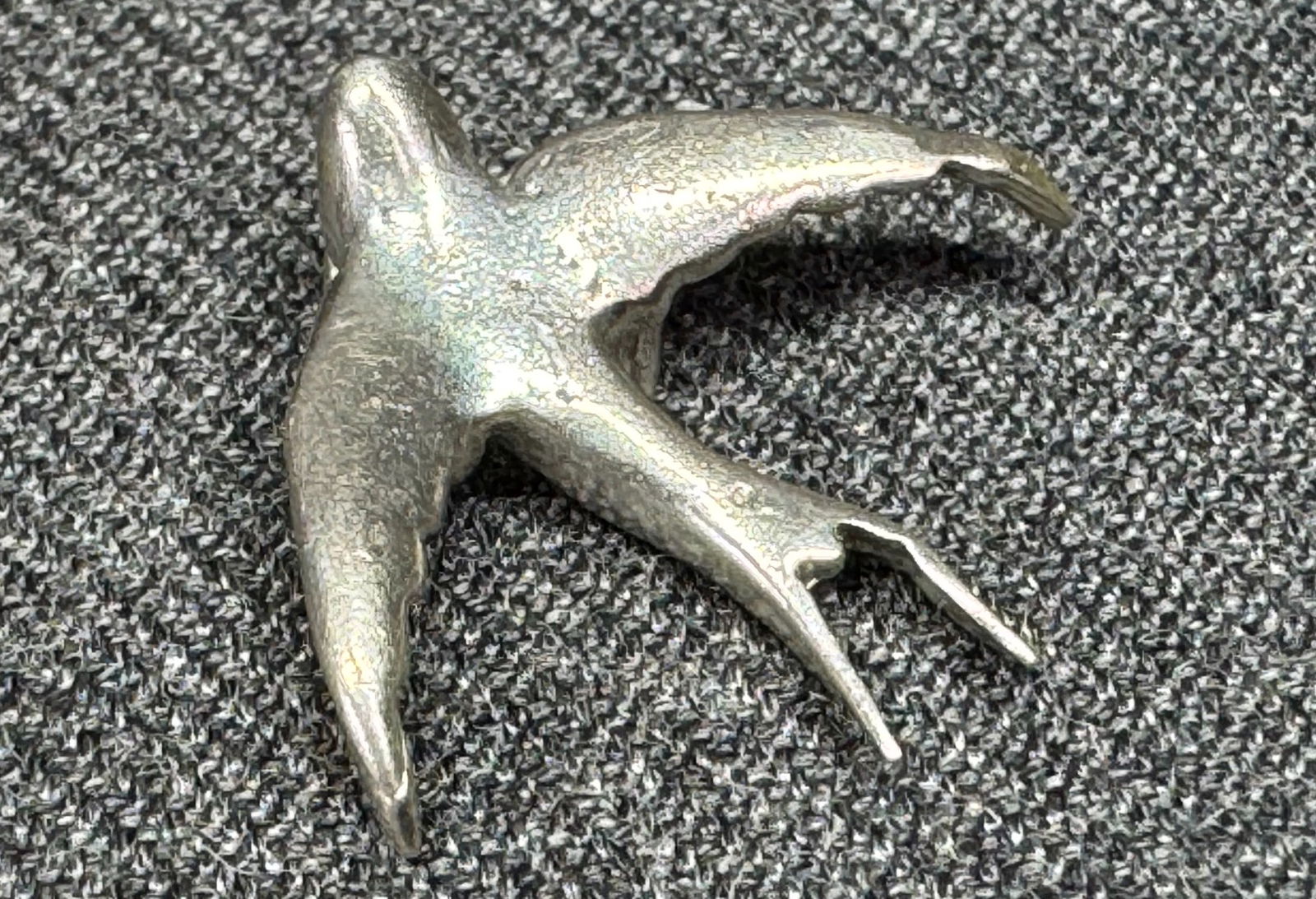 Vintage sterling silver dove sliding charm pendant *a (1 of 4)