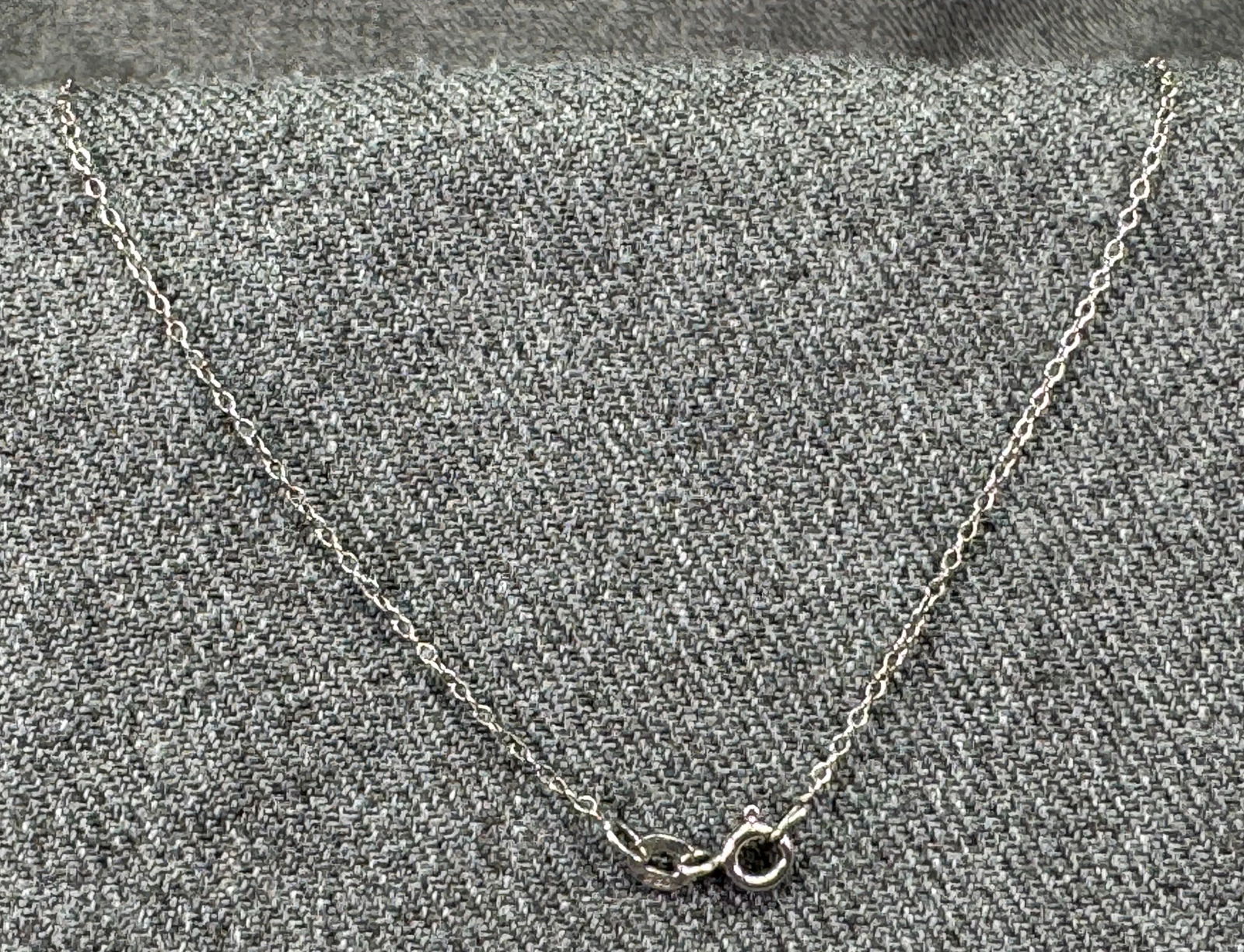 Vintage sterling silver chain strap necklace *a (1 of 7)