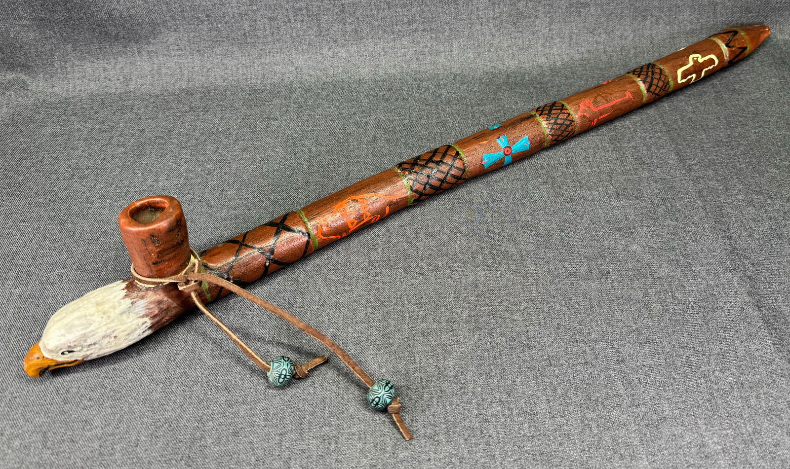 Vintage Native American Style Eagle Pottery Adornment. *a (1 of 9)