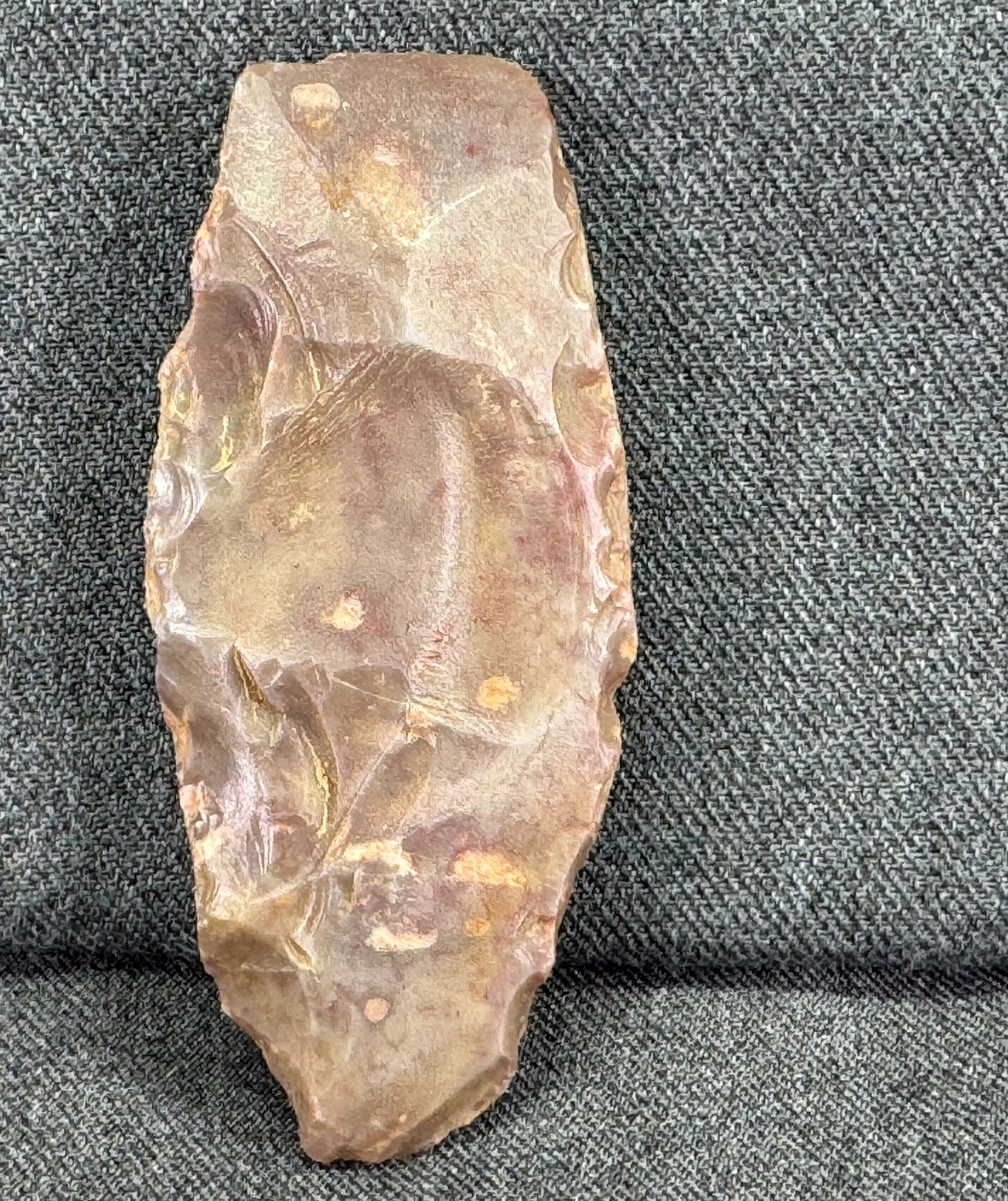 North African Capsian Culture ( 8,000 BC-2,700 Bc) Stone Celt Axe. Flaked stone.: IN HOUSE FLAT SHIPPING & HANDLING COST WITHIN ALL THE U.S. : 9 To bypass LiveShipping, and use our In-House shipping service for 9 or shipping combined for multiple lots, please select “Arrange Your