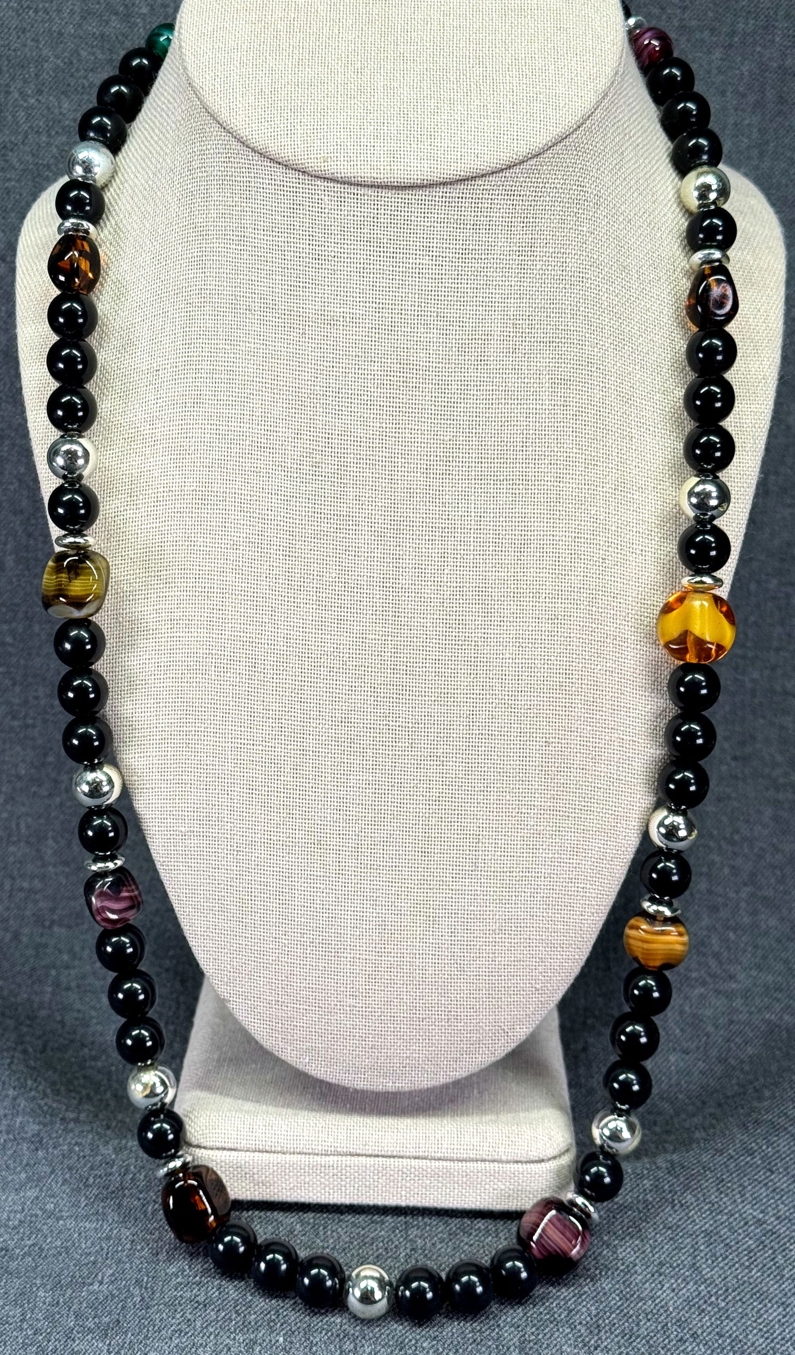 Vintage 90s assorted color plastic beads necklace (1 of 5)