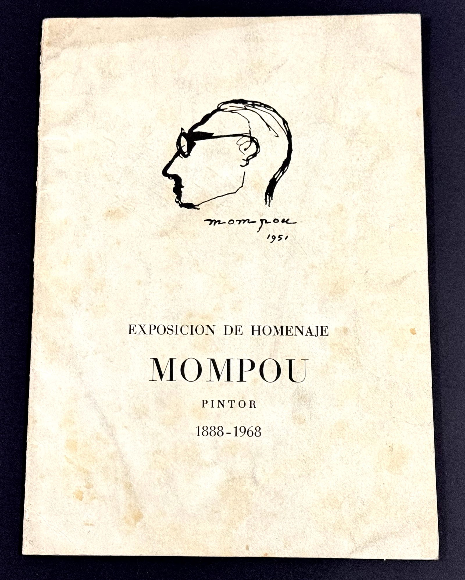 Exposicion de Homenaje Monpou Pintor 1969 Barcelona Exhibition Catalog: IN HOUSE FLAT SHIPPING & HANDLING COST WITHIN ALL THE U.S. : 7 To bypass LiveShipping, and use our In-House shipping service for 7 or shipping combined for multiple lots, please select “Arrange Your