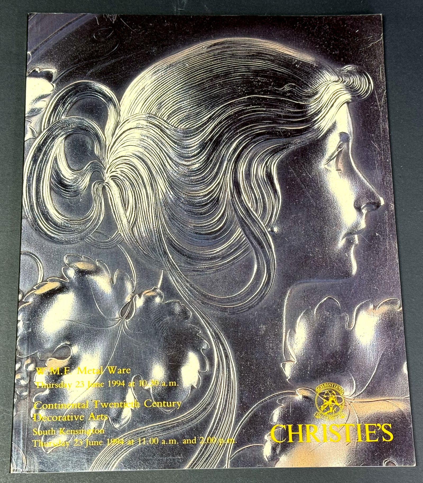 Christie's Continental XX C Decorative Arts WMF Metal Ware South Kensington 06/23/94 Auction Catalog: IN HOUSE FLAT SHIPPING & HANDLING COST WITHIN ALL THE U.S. : 7 To bypass LiveShipping, and use our In-House shipping service for 7 or shipping combined for multiple lots, please select “Arrange Your