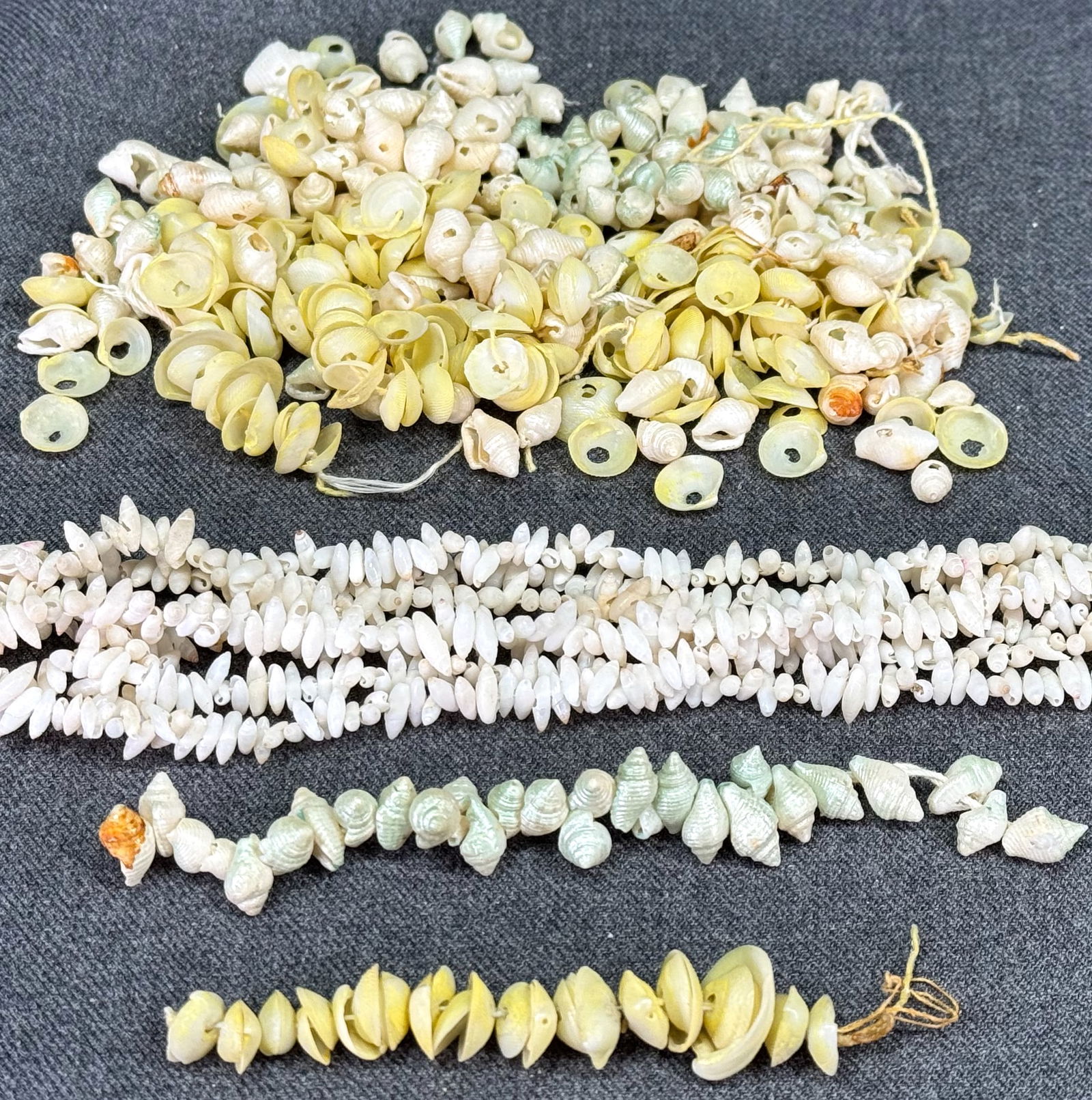 Vintage shell loose beads for jewelry crafts making (1 of 8)