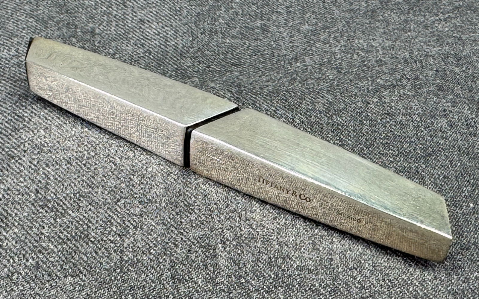 Vintage 1990s Tiffany & Co. Sterling Silver Clipit Letter Opener with pouch *B (1 of 13)