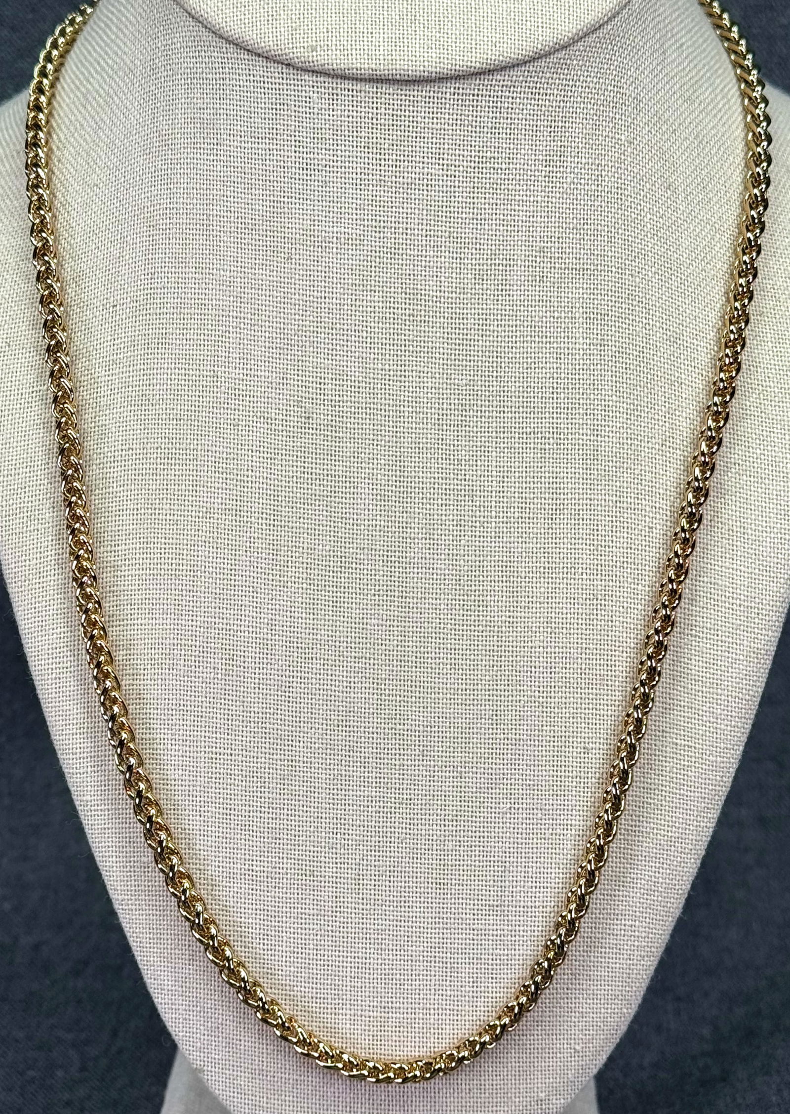 Vintage gold-toned rope chain necklace. #B (1 of 5)