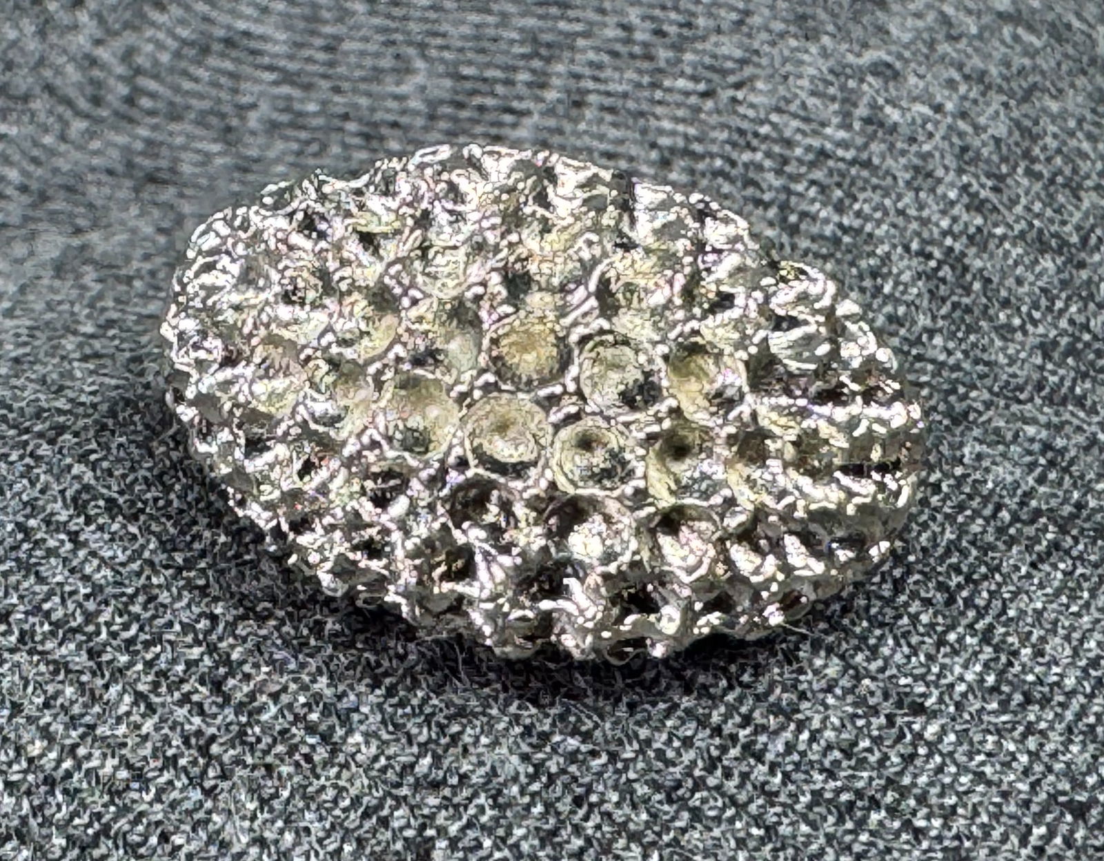 Vintage dome silver-toned adjustable ring. *a: Vintage dome silver-toned adjustable ring. Spaces for beads. Unmarked. For measures please refer to the pictures taken with a measuring tape. Weight: 9 Grams IN HOUSE FLAT SHIPPING & HANDLING COST WIT