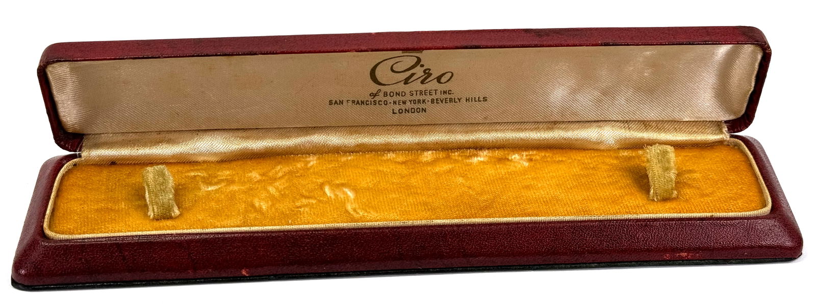 Vintage Art Deco Ciro of Bond Street bracelet / watch jewelry Box: IN HOUSE FLAT SHIPPING & HANDLING COST WITHIN ALL THE U.S. : $7 To bypass LiveShipping, and use our In-House shipping service for $7 or shipping combined for multiple lots, please select “Arrange Yo