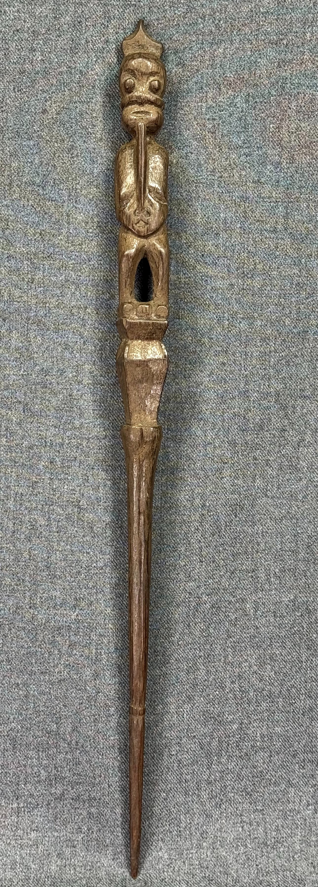 Hawaii Akua Kaai God Stick. Carved wood. #B (1 of 10)