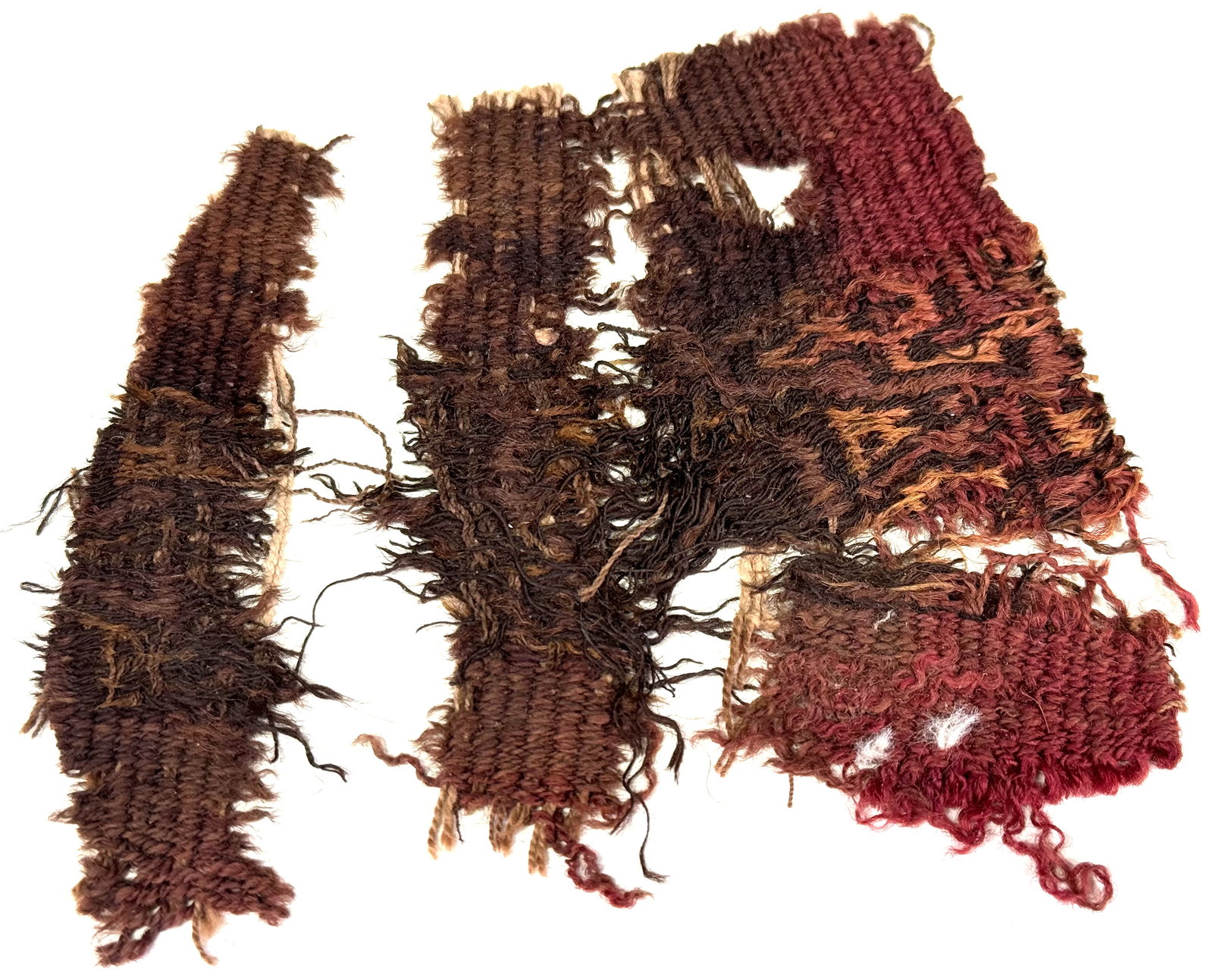 Pre-Columbian Chancay or Nazca Framed Textile Fragment. (1 of 6)