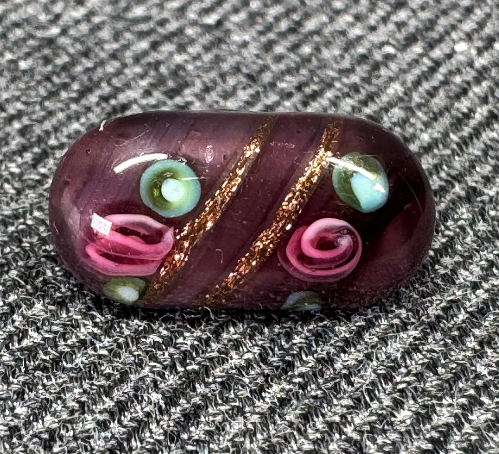 Antique Murano glass millefiori button.: IN HOUSE FLAT SHIPPING & HANDLING COST WITHIN ALL THE U.S. : $7 To bypass LiveShipping, and use our In-House shipping service for $7 or shipping combined for multiple lots, please select “Arrange Yo