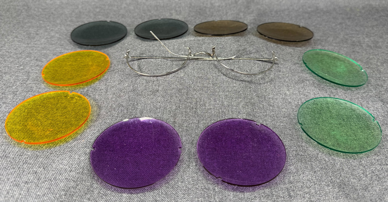Vintage 1960s Chameleon interchangeable color lenses sunglasses *d (1 of 9)