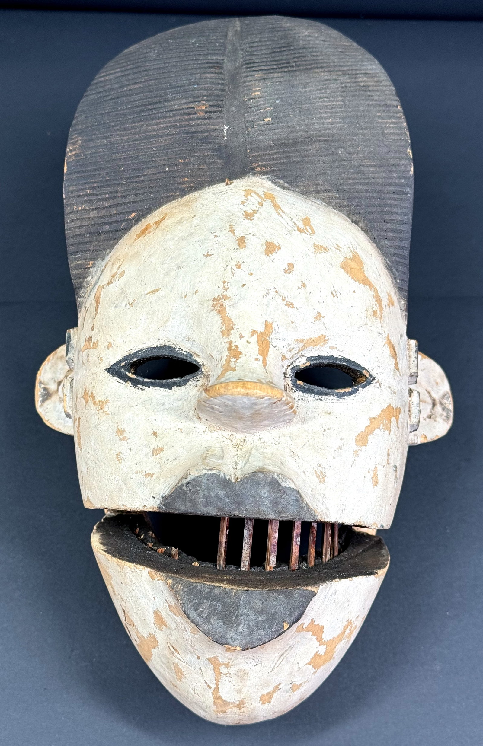 African Ogoni Nigeria Elu Articulated Jaw Mask. (1 of 9)
