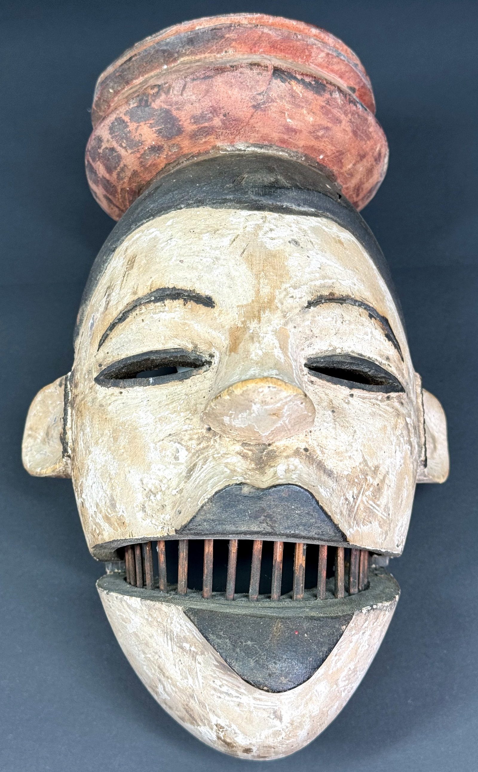 African Ogoni Nigeria Elu Articulated Jaw Mask. (1 of 8)