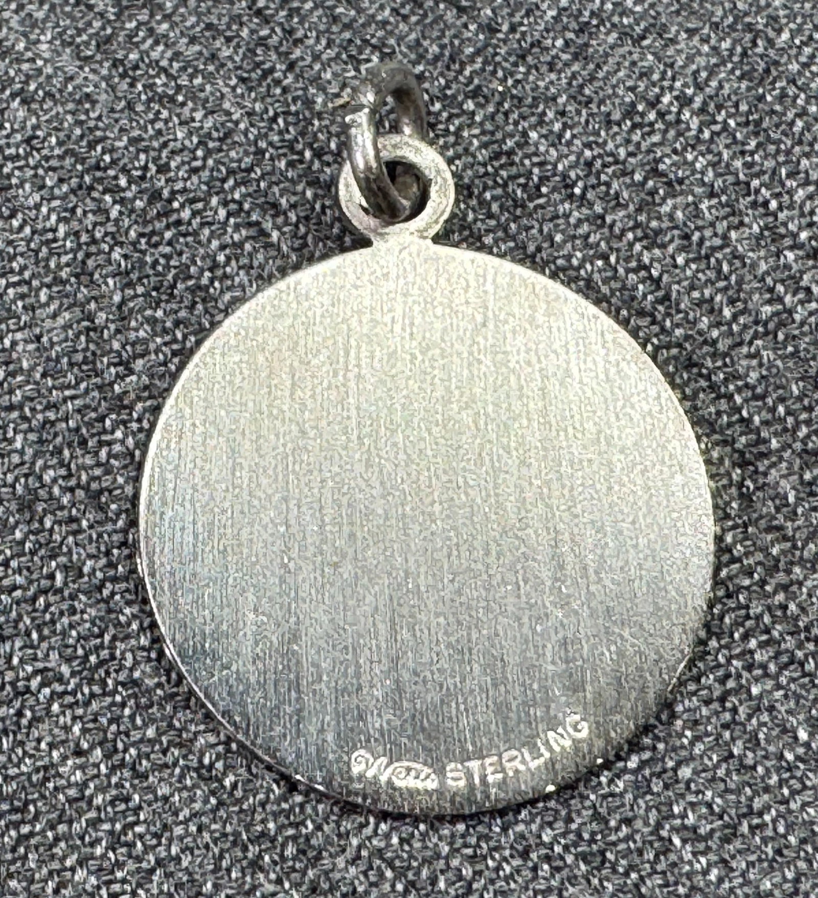 Vintage Wells sterling engraved 1951-1975 bracelet's charm medal pendant *B (1 of 5)