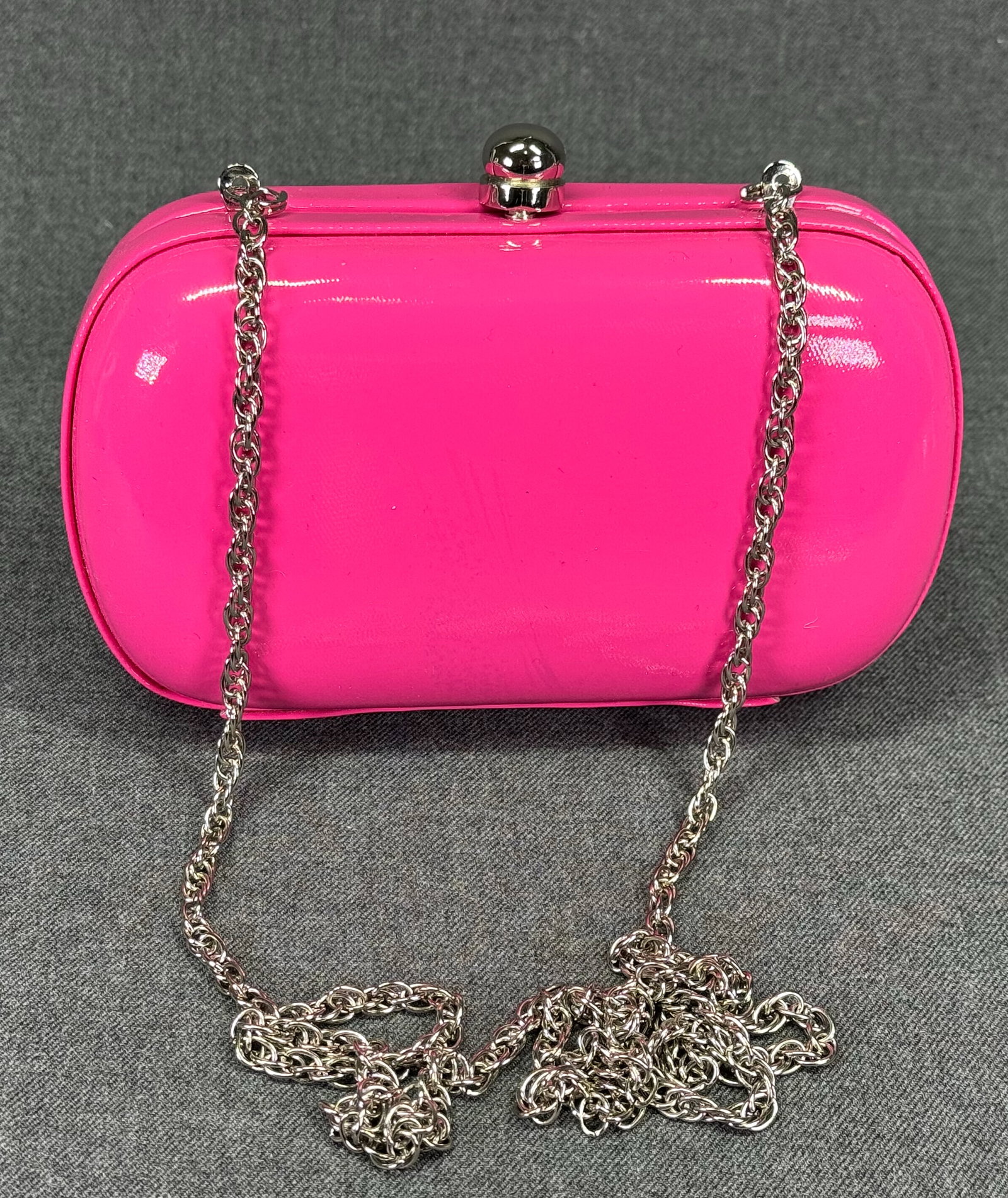 Sondra Roberts pink vinyl clutch purse bag (1 of 11)