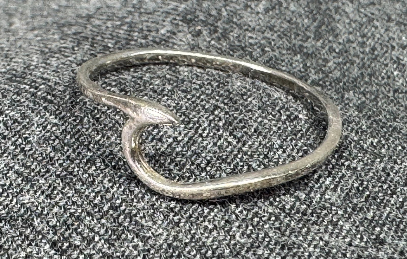 Vintage Sterling Silver Open Wave Ring . *g (1 of 9)