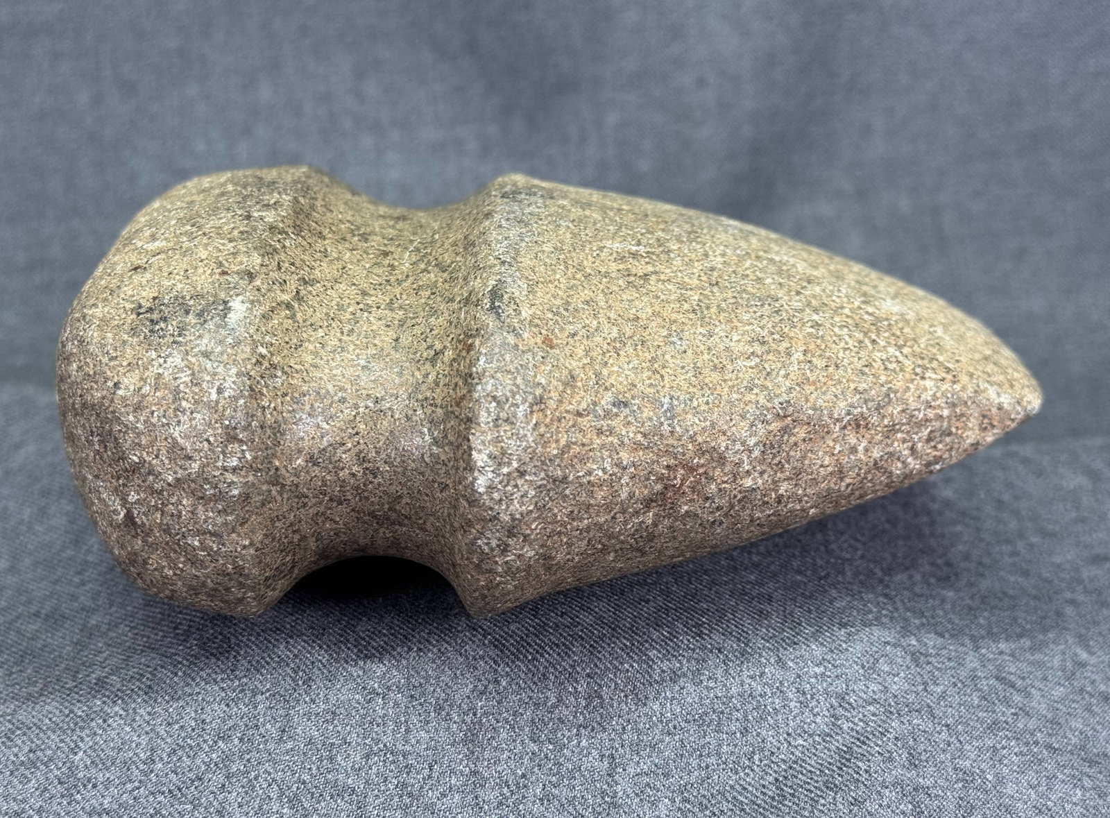 Native American Stone Grooved Axe. - 3