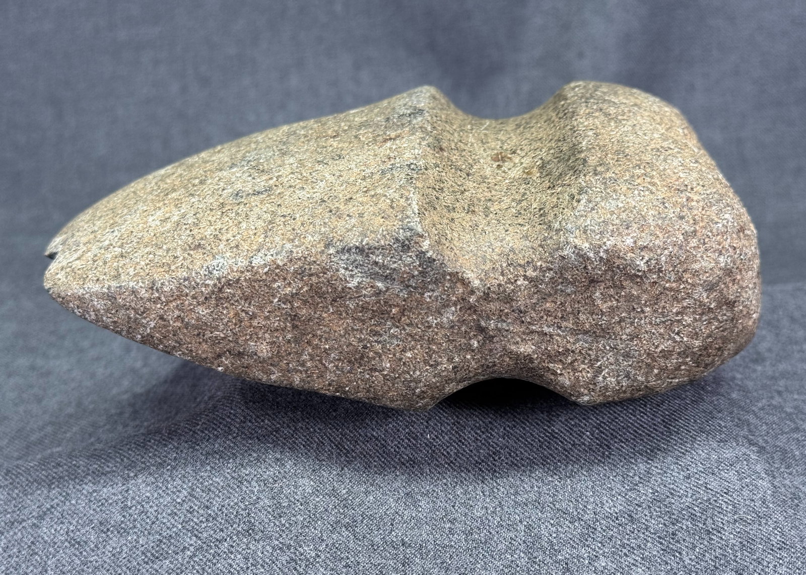 Native American Stone Grooved Axe. - 4