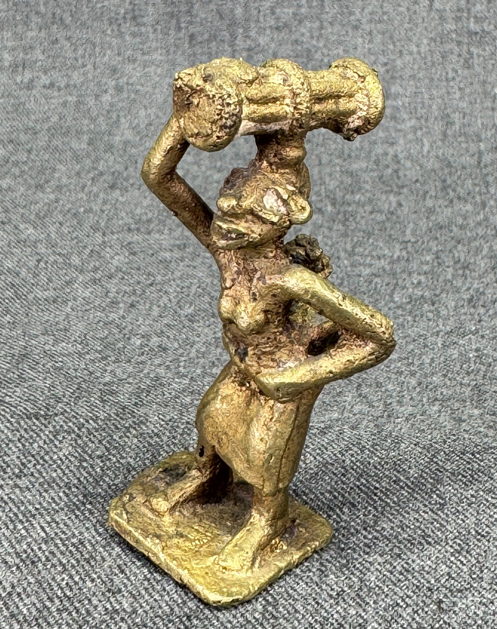 African Akan Ghana Gold Weight. Brass. (1 of 5)