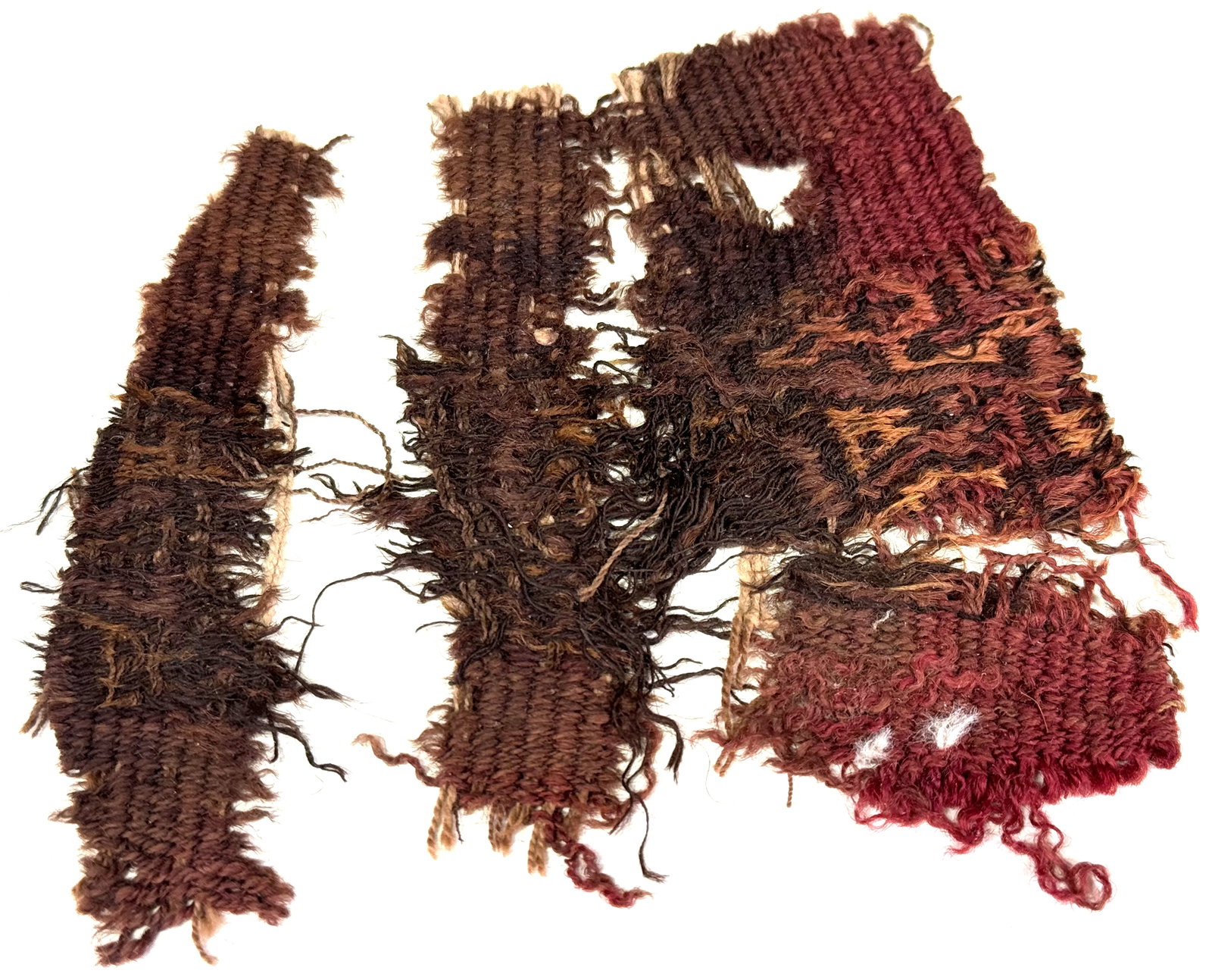 Pre-Columbian Chancay or Nazca Framed Textile Fragment.: IN HOUSE FLAT SHIPPING & HANDLING COST WITHIN ALL THE U.S. : 18 To bypass LiveShipping, and use our In-House shipping service for 18 or shipping combined for multiple lots, please select “Arrang