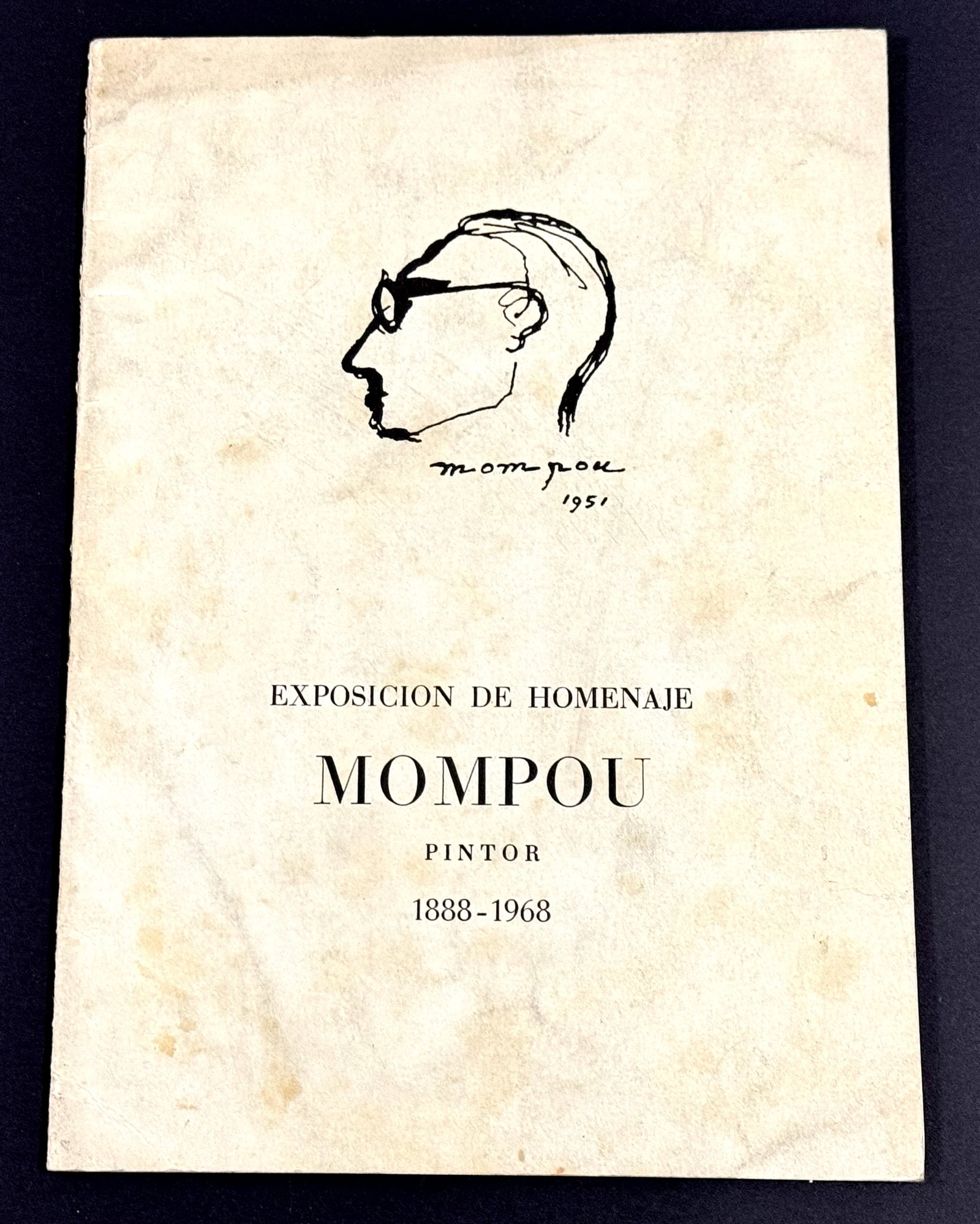 Exposicion de Homenaje Monpou Pintor 1969 Barcelona Exhibition Catalog: IN HOUSE FLAT SHIPPING & HANDLING COST WITHIN ALL THE U.S. : 7 To bypass LiveShipping, and use our In-House shipping service for 7 or shipping combined for multiple lots, please select “Arrange 