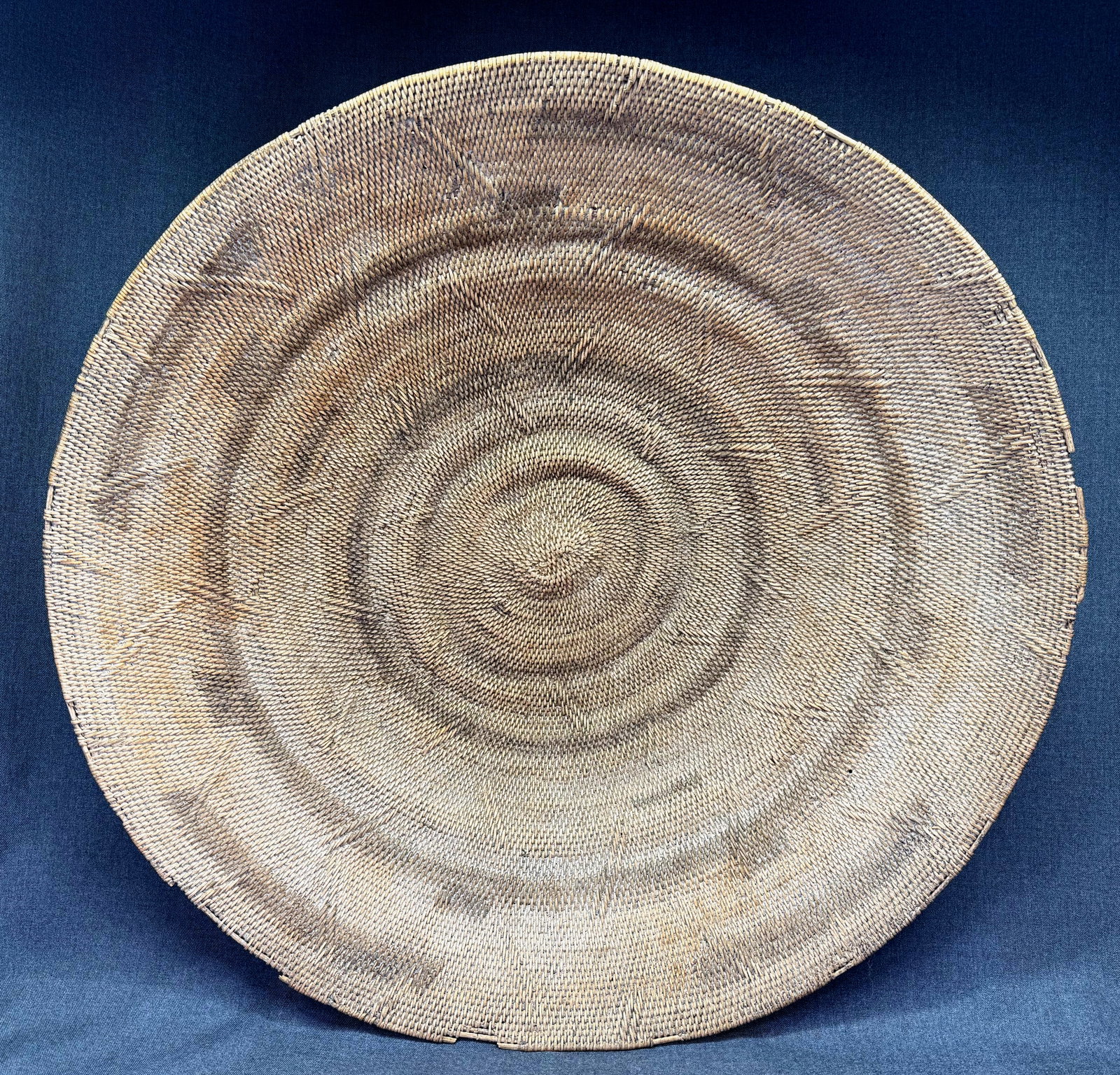 Vintage African Mbunda Makenge Wedding Basket Platter. 25" Large & 6" Depth. *i (1 of 17)