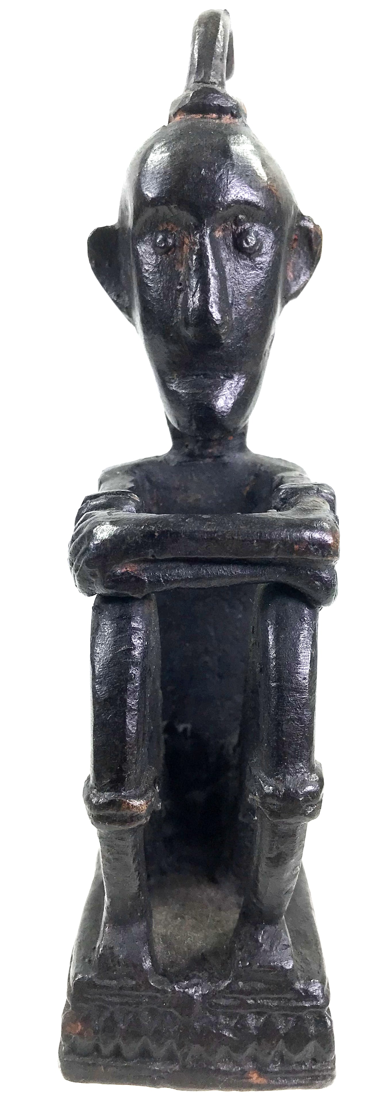 Moluccas Islands Bronze Figure.: IN HOUSE FLAT SHIPPING & HANDLING COST WITHIN ALL THE U.S. : $14 To bypass LiveShipping, and use our In-House shipping service for $14 or shipping combined for multiple lots, please select “Arra