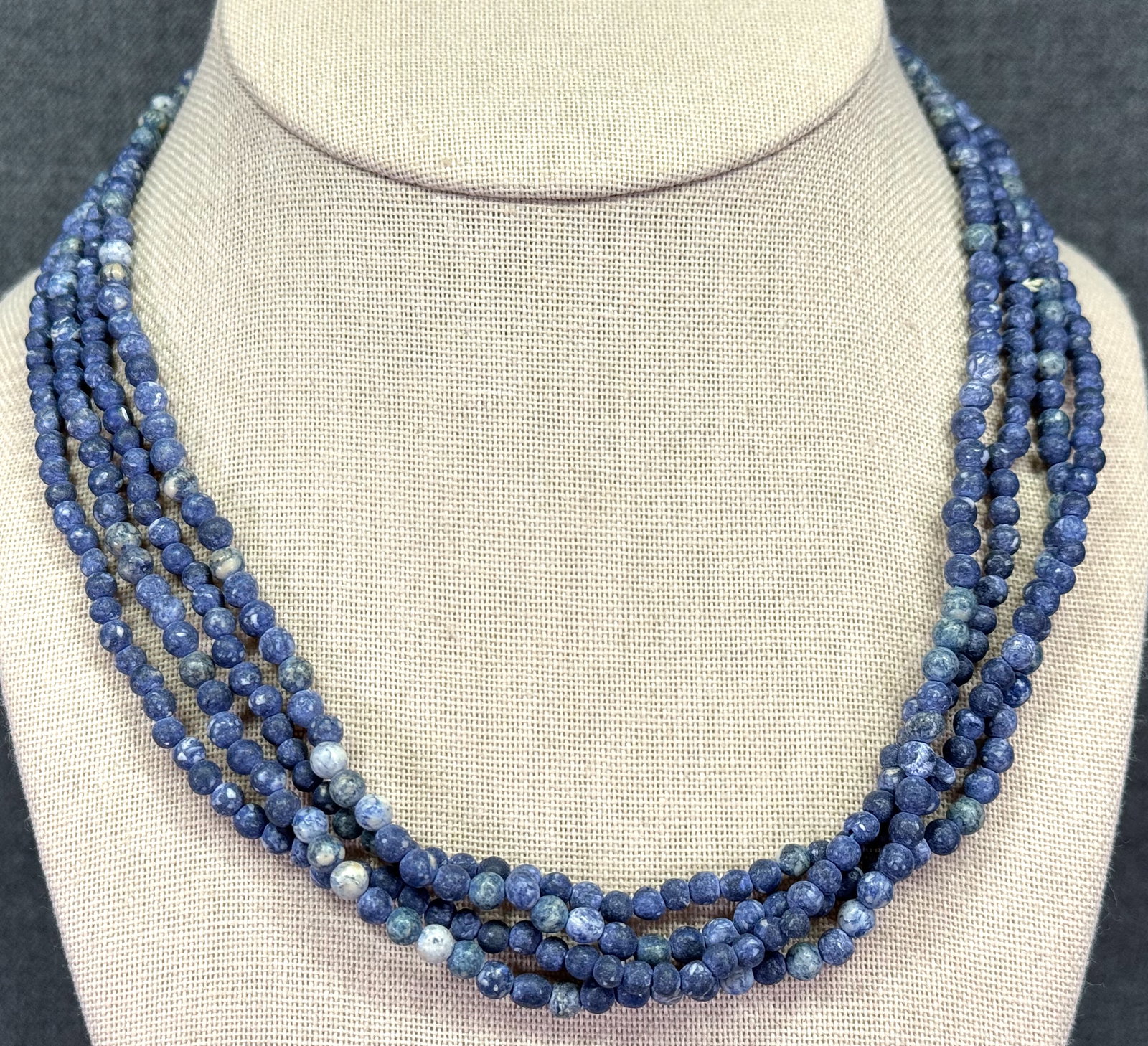 Vintage Southwestern Style blue reconstituted stones beaded necklaces. Lot of 2: IN HOUSE FLAT SHIPPING & HANDLING COST WITHIN ALL THE U.S. : 7 To bypass LiveShipping, and use our In-House shipping service for 7 or shipping combined for multiple lots, plase select “Arrange Y
