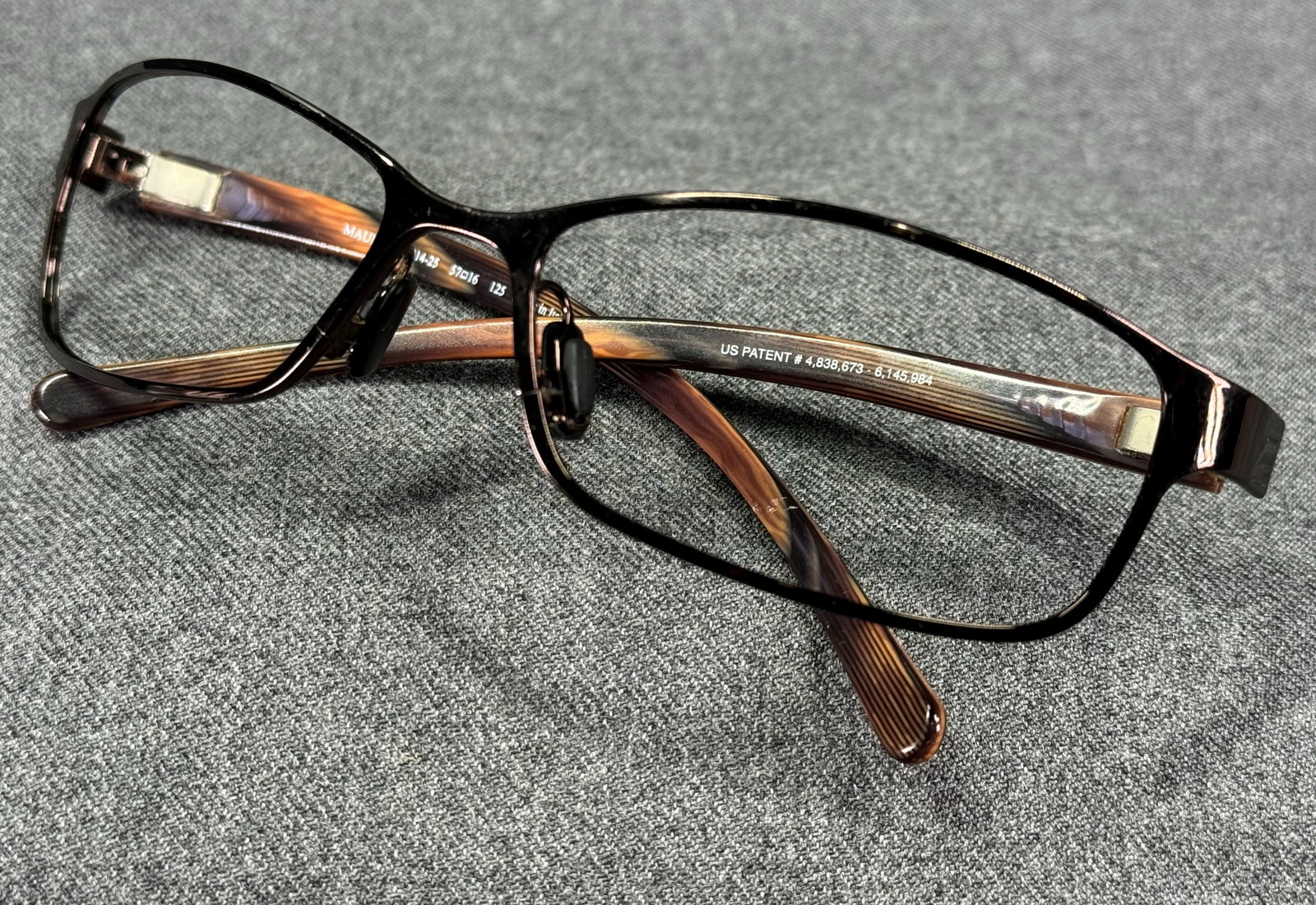 Maui Jim Model MJ114-25 Size 52/17-145 Eyeglasses Frames Made in Italy: IN HOUSE FLAT SHIPPING & HANDLING COST WITHIN ALL THE U.S. : 8 To bypass LiveShipping, and use our In-House shipping service for 8 or shipping combined for multiple lots, please select “Arrange 