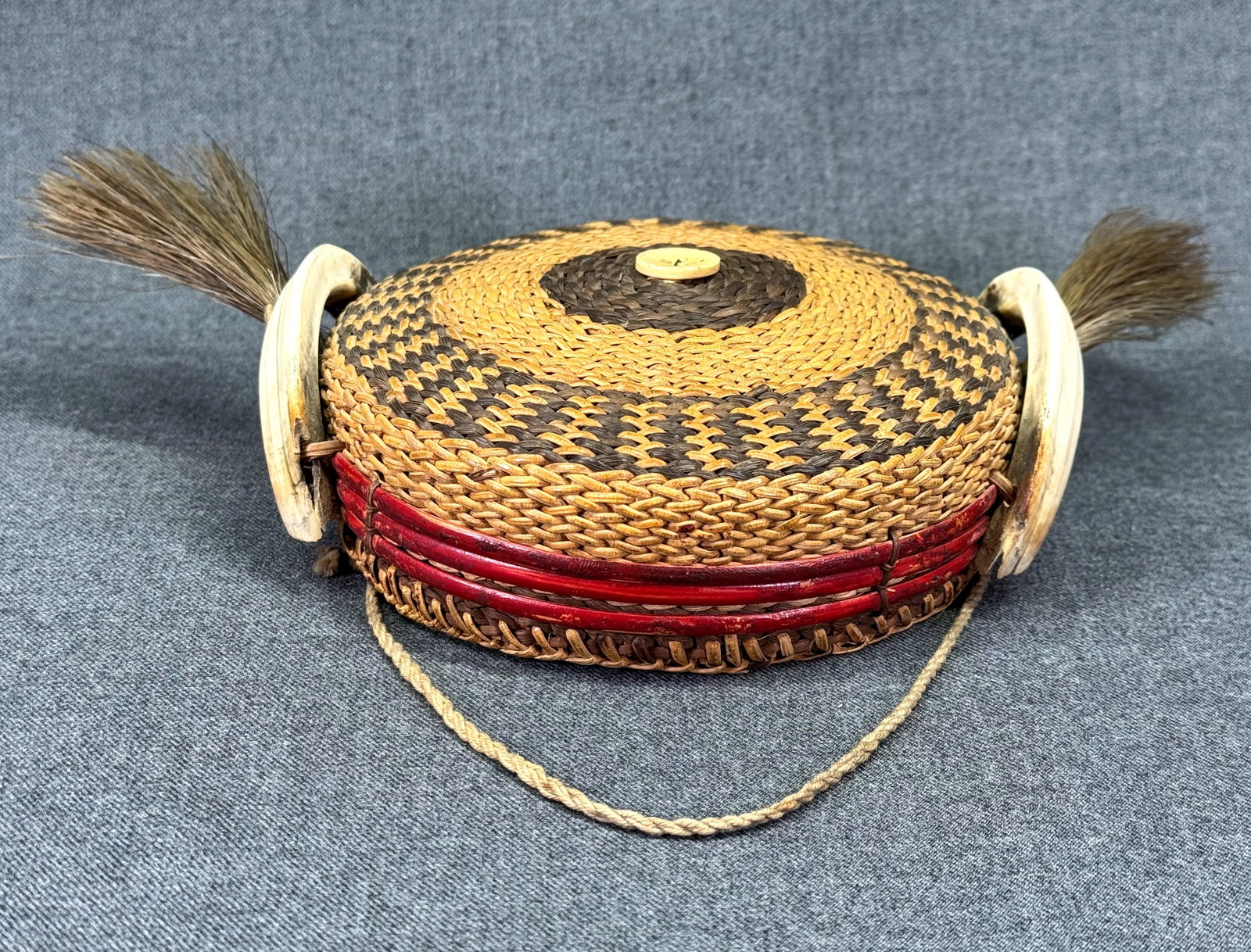 Antique / Vintage Bontoc Philippines Bachelor Hat Suklang. *L (1 of 12)
