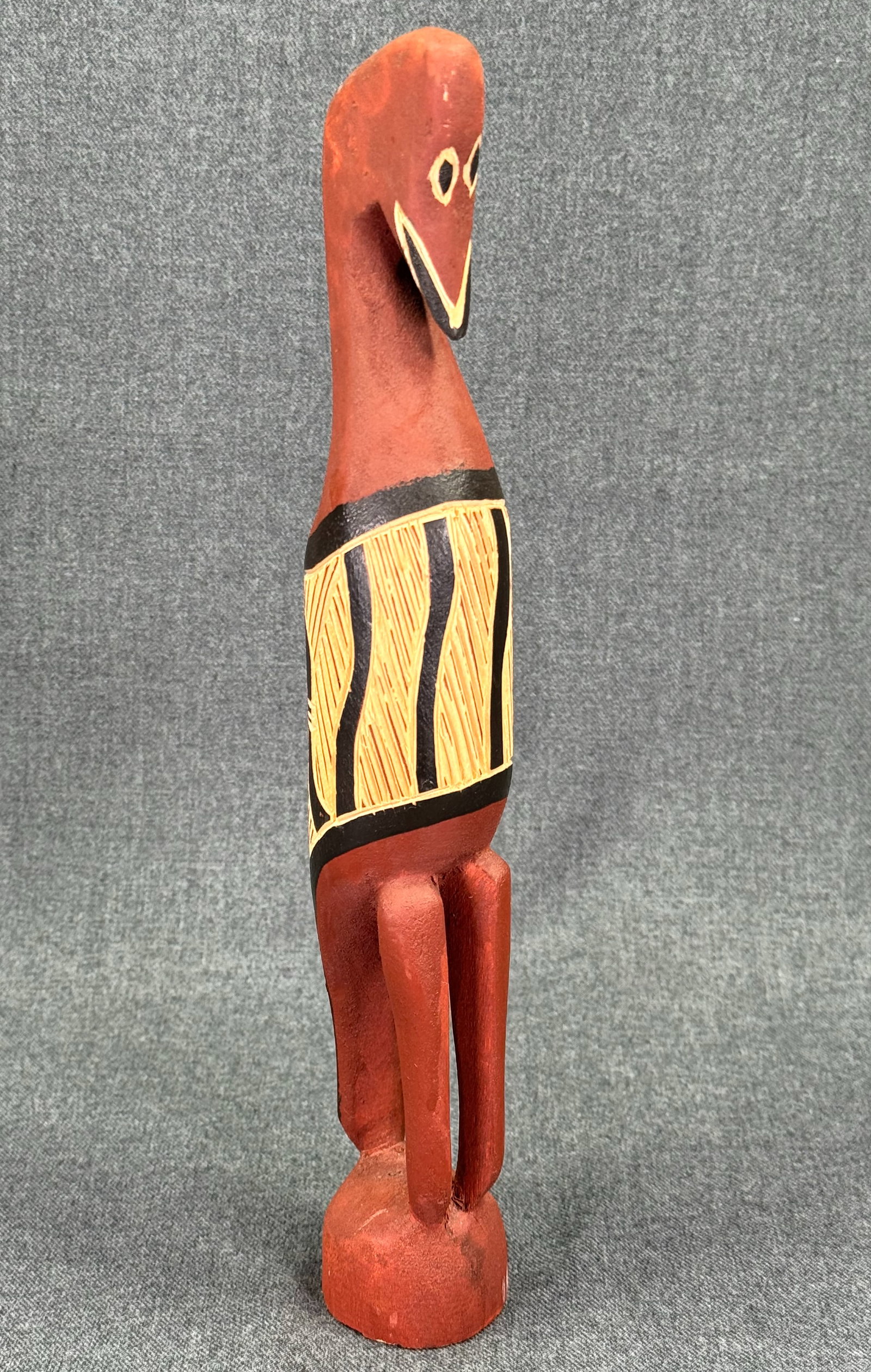 Aboriginal Australia Arnhem Land Bird Figure. Wood, pigments. *K (1 of 10)
