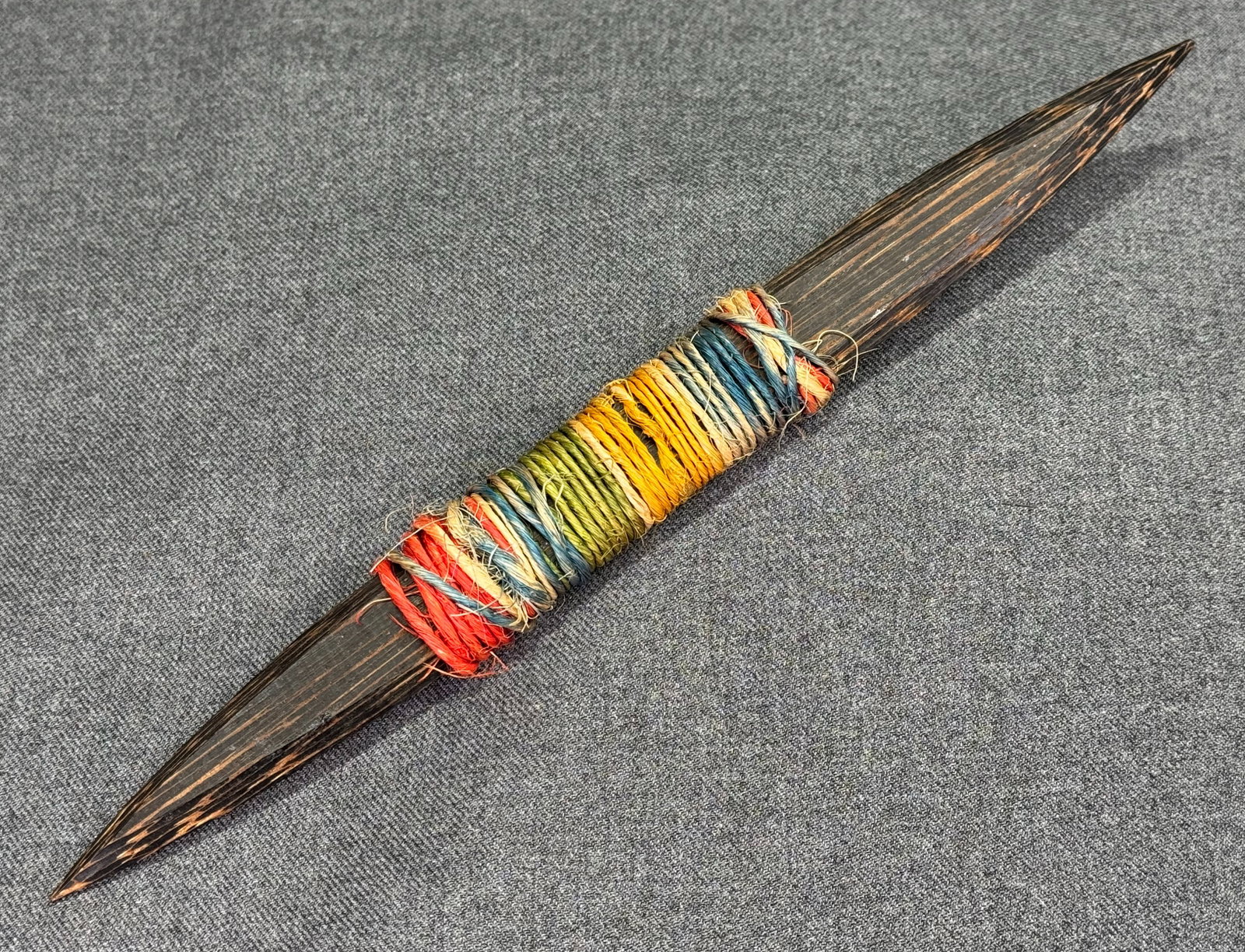 Amazonian Shuar Double Dagger. Chonta wood, fiber. *i