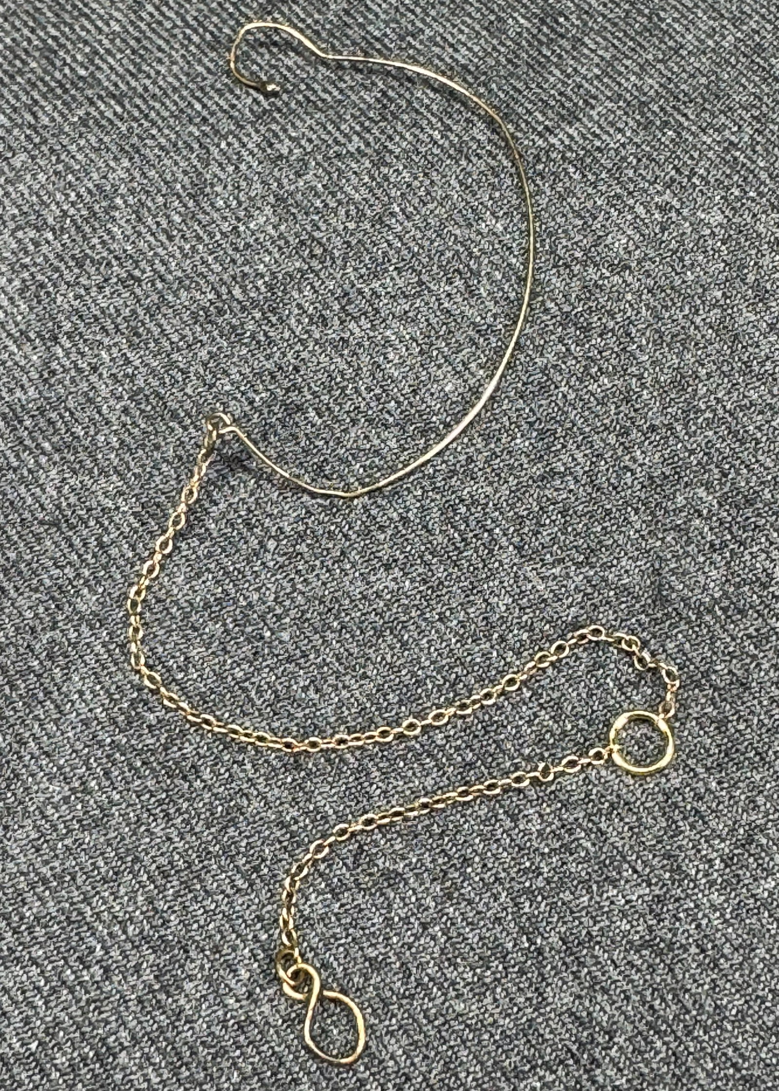 Antique Edwardian Pince-Nez Ear Hook & Security Tether. *e