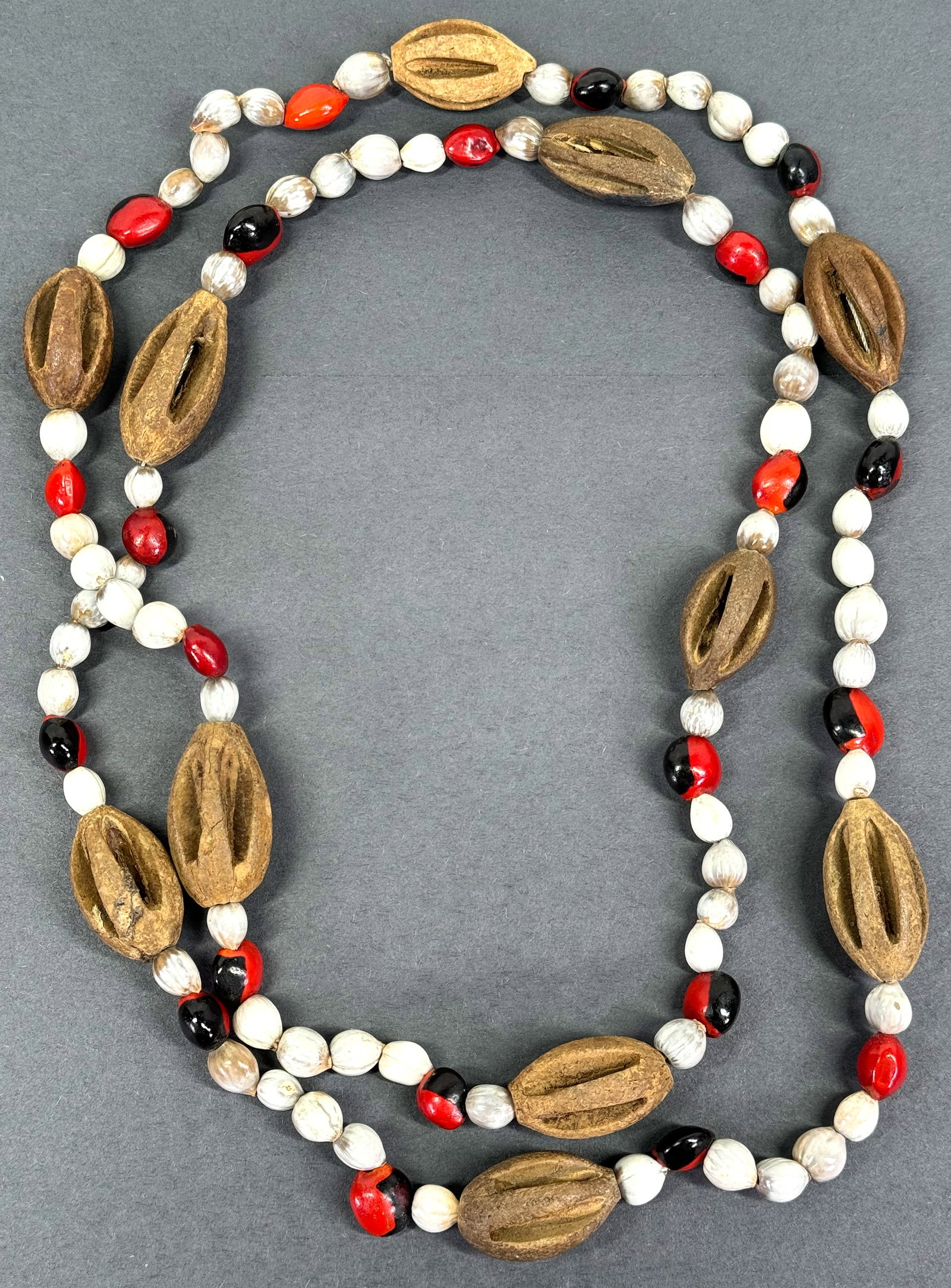 Amazonian Vaupes Necklace. Seeds, seed pods