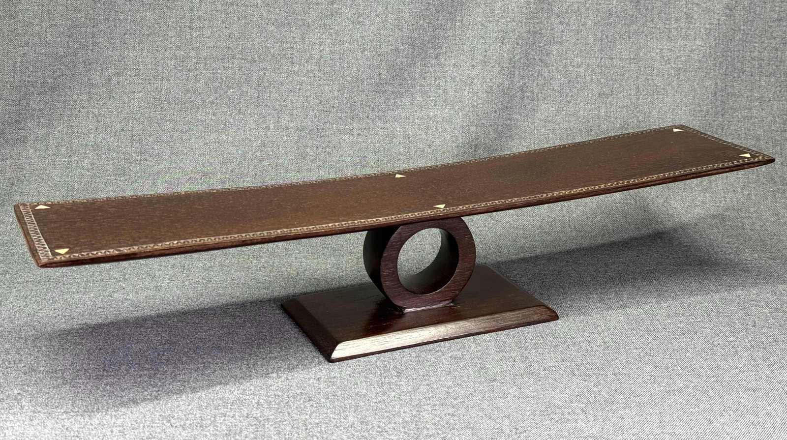 Fiji Islands Headrest. Carved and decorated wood with inlays. (1 of 15)