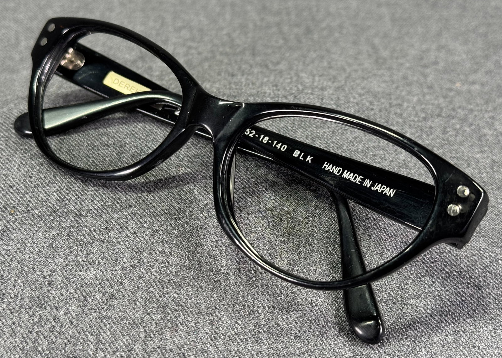 Derek Lam Made in Japan black eyeglasses frame