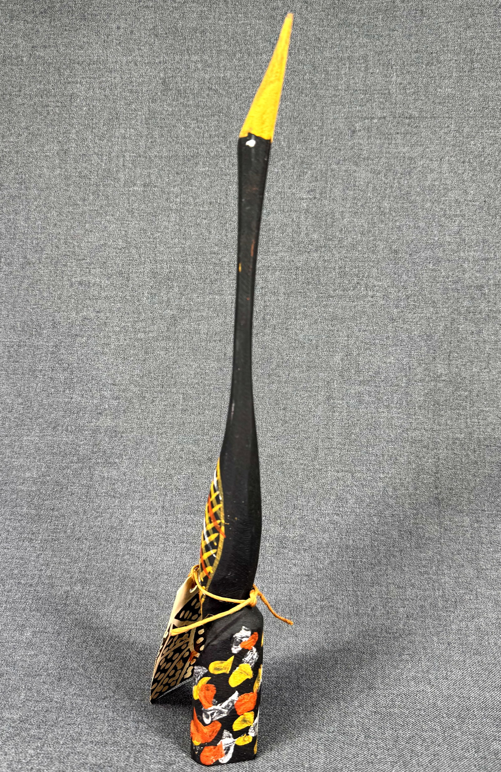 Aboriginal Australia Bathurst Island Bird Figure Carved wood, pigments. Paper label. (1 of 9)