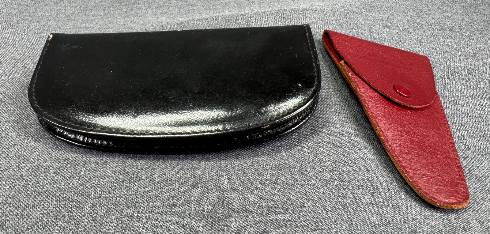 Vintage Leather Austrian Travel Manicure Case & German Scissors Sheath Pouch. *M (1 of 13)