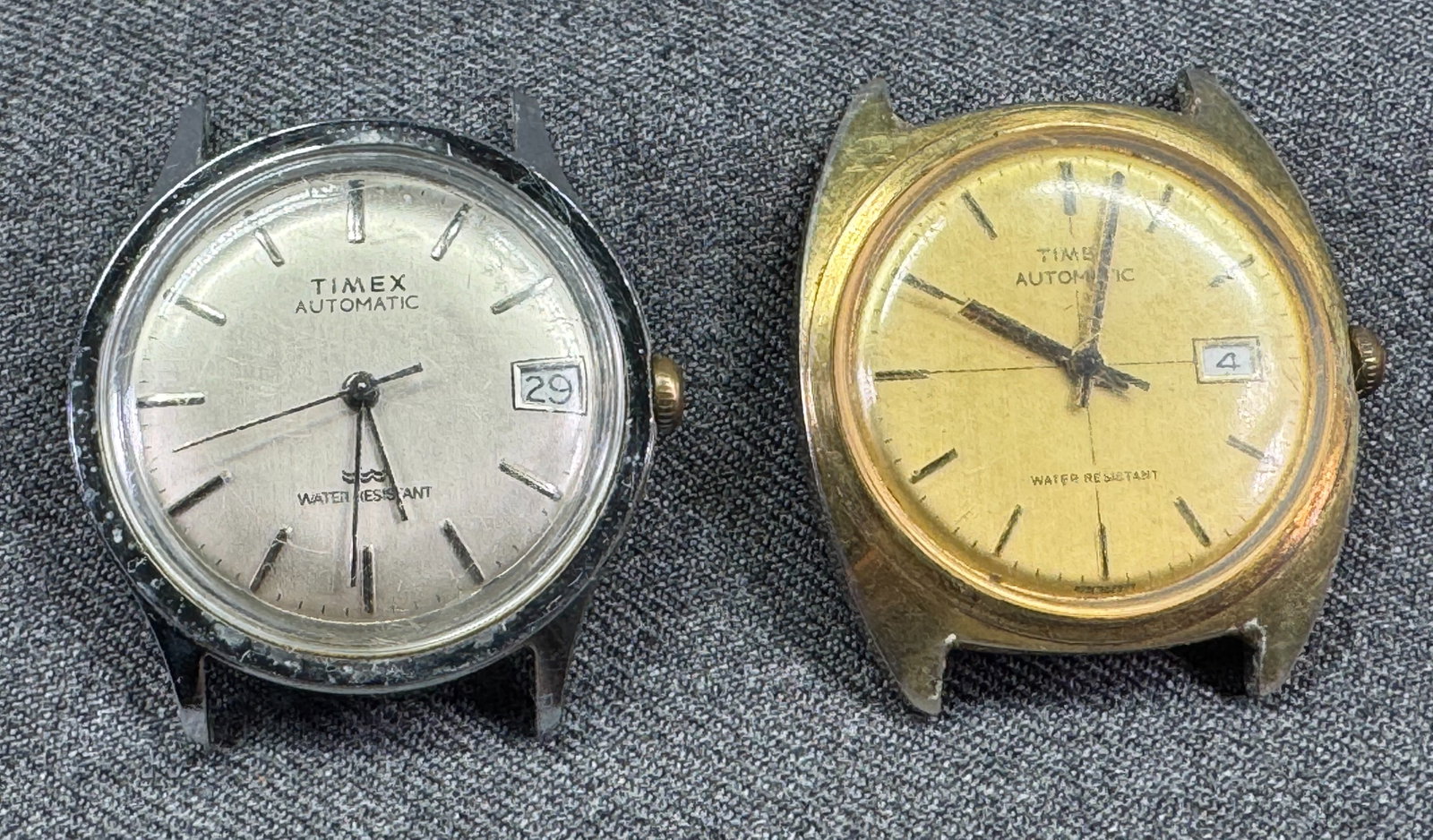 Lot of 2 Vintage 1970s Timex Viscount Automatic Watches Parts/Repair . *M: Vintage Trim Trio Stainless Multi-Tool Set with Original Leather Case & Nail Clipper. Marked For measures please refer to the pictures taken with a measuring tape. Weight: Grams. IN HOUSE FLAT SHIPPIN