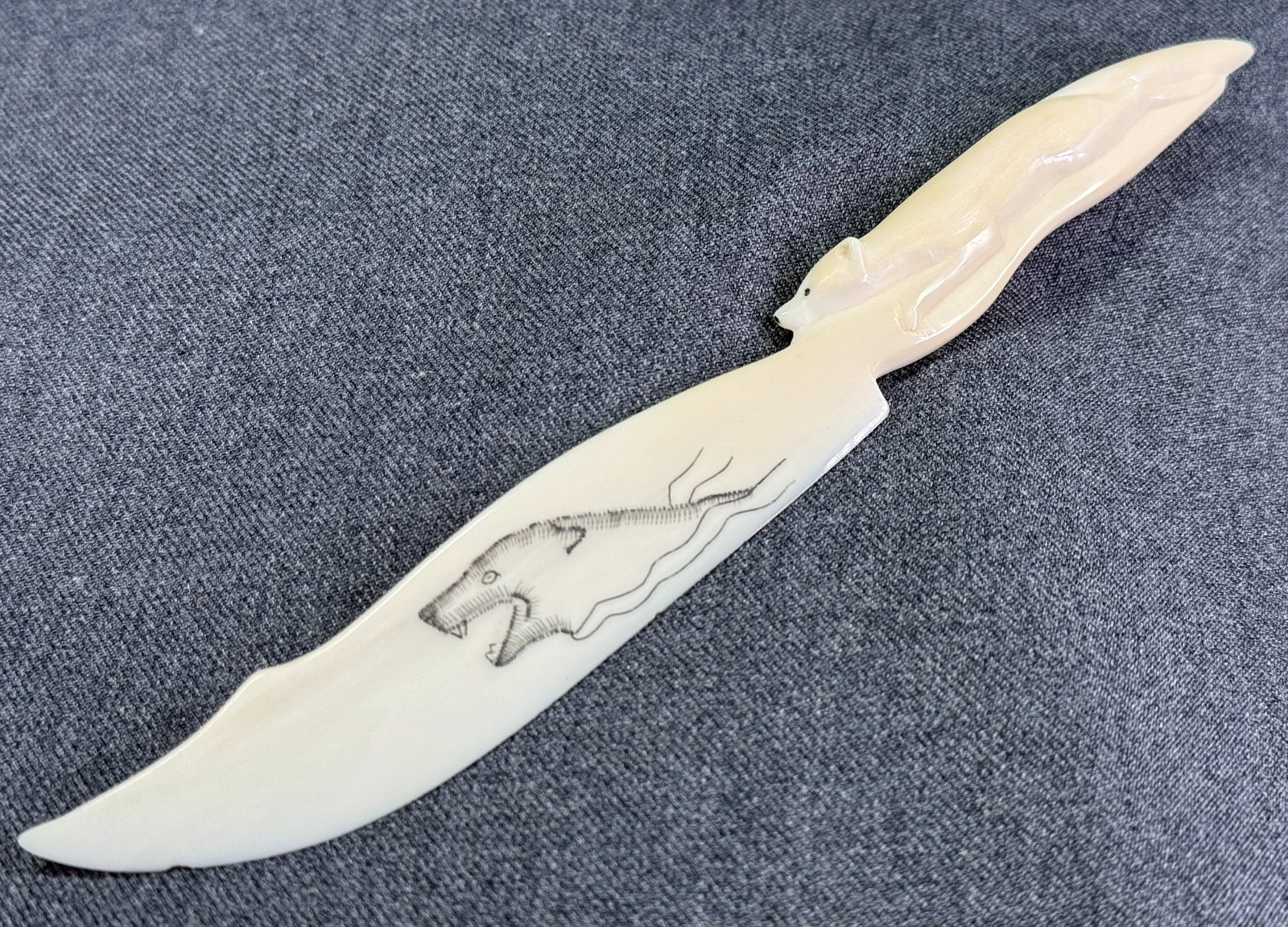Inuit Eskimo Letter Opener.: IN HOUSE FLAT SHIPPING & HANDLING COST WITHIN ALL THE U.S. : 10. To bypass LiveShipping, and use our In-House shipping service for 10 or shipping combined for multiple lots, please select “Arran