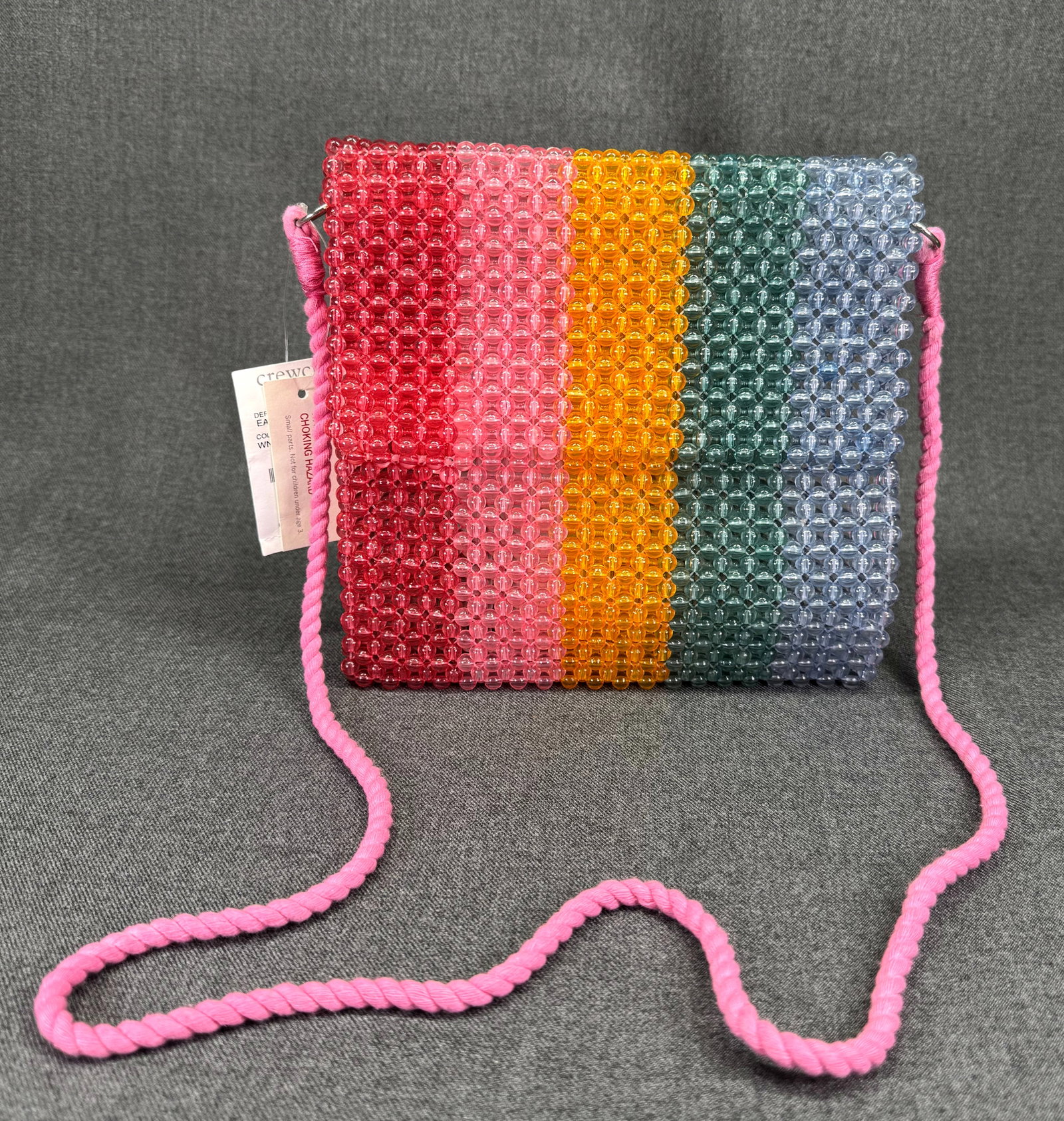 Crewcuts J.Crew Girls' Rainbow Beaded Crossbody Bag. Retired. Unused w/ tags *f: Crewcuts J.Crew Girls' Rainbow Beaded Crossbody Bag. Retired. Unused w/ tags For measures please refer to the pictures taken with a measuring tape. Weight: Grams. IN HOUSE FLAT SHIPPING & HANDLING COS