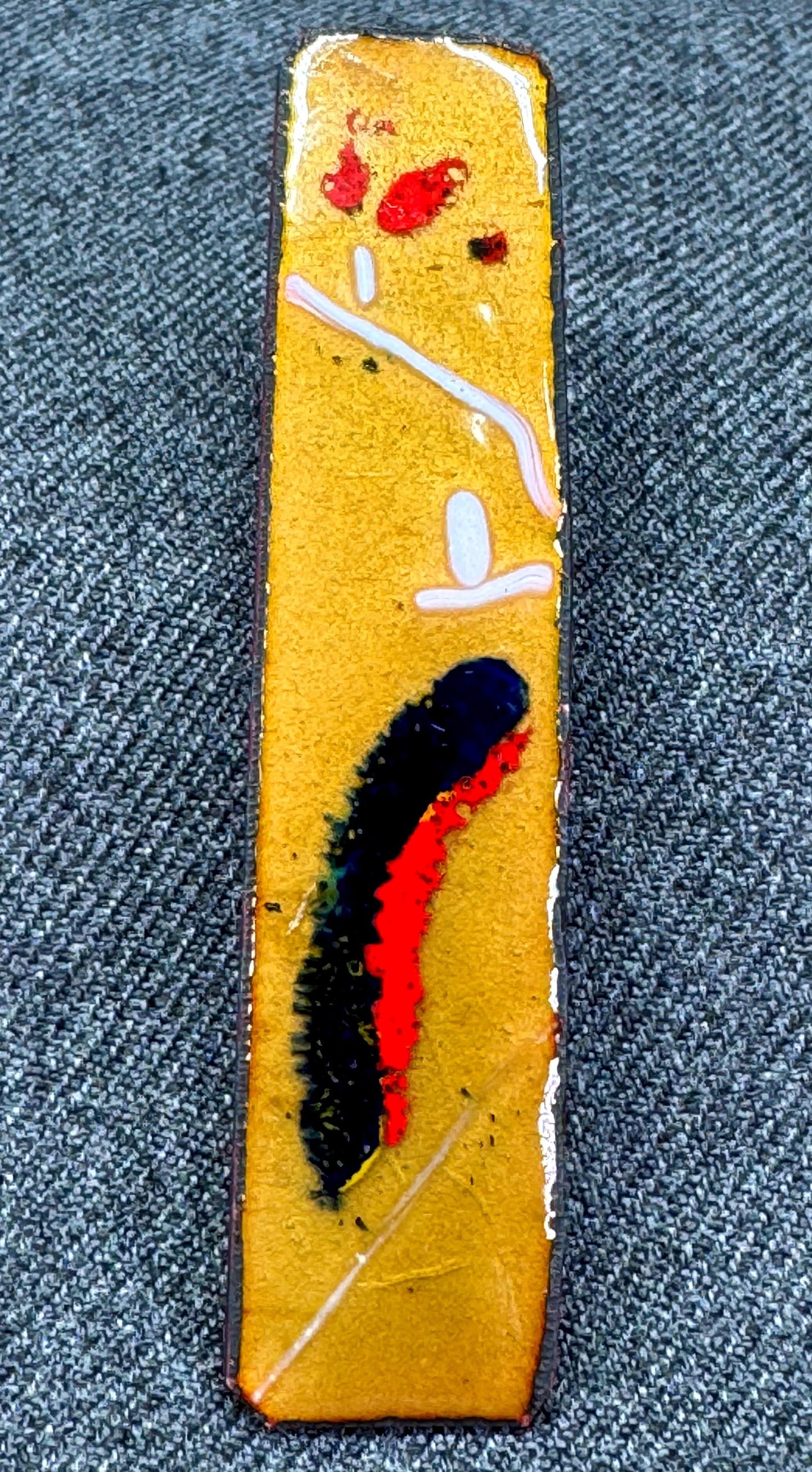 Vintage MCM Lorraine Tarachas (1925-2024) birds on branches enamel copper brooch pin: IN HOUSE FLAT SHIPPING & HANDLING COST WITHIN ALL THE U.S. : $7 To bypass LiveShipping, and use our In-House shipping service for $7 or shipping combined for multiple lots, please select “Arrang